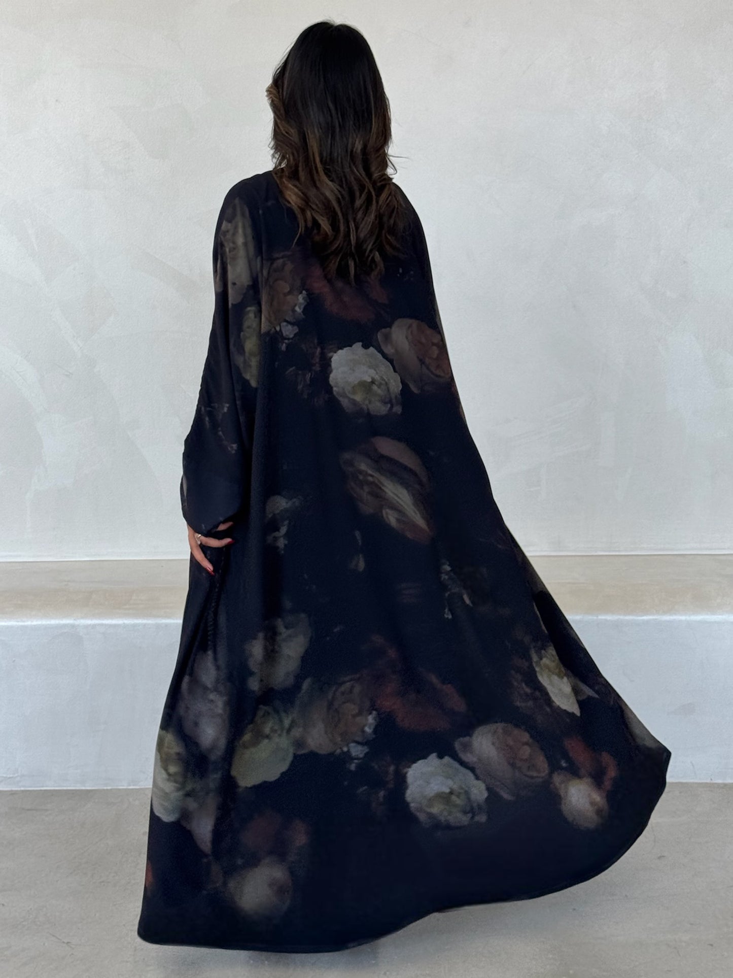 MEI645 - Floral Abaya