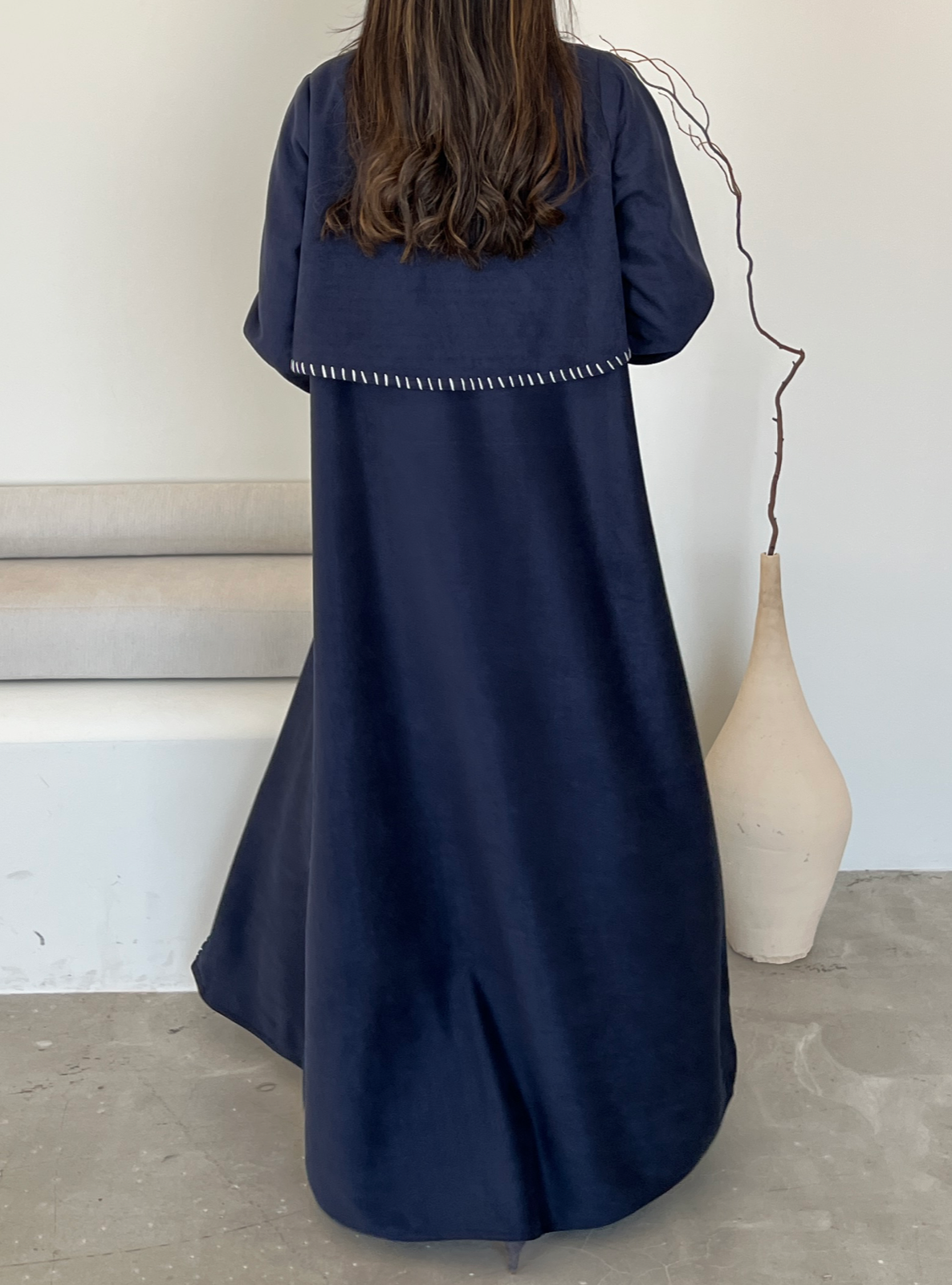 MEI472 - Chamois Trench Abaya
