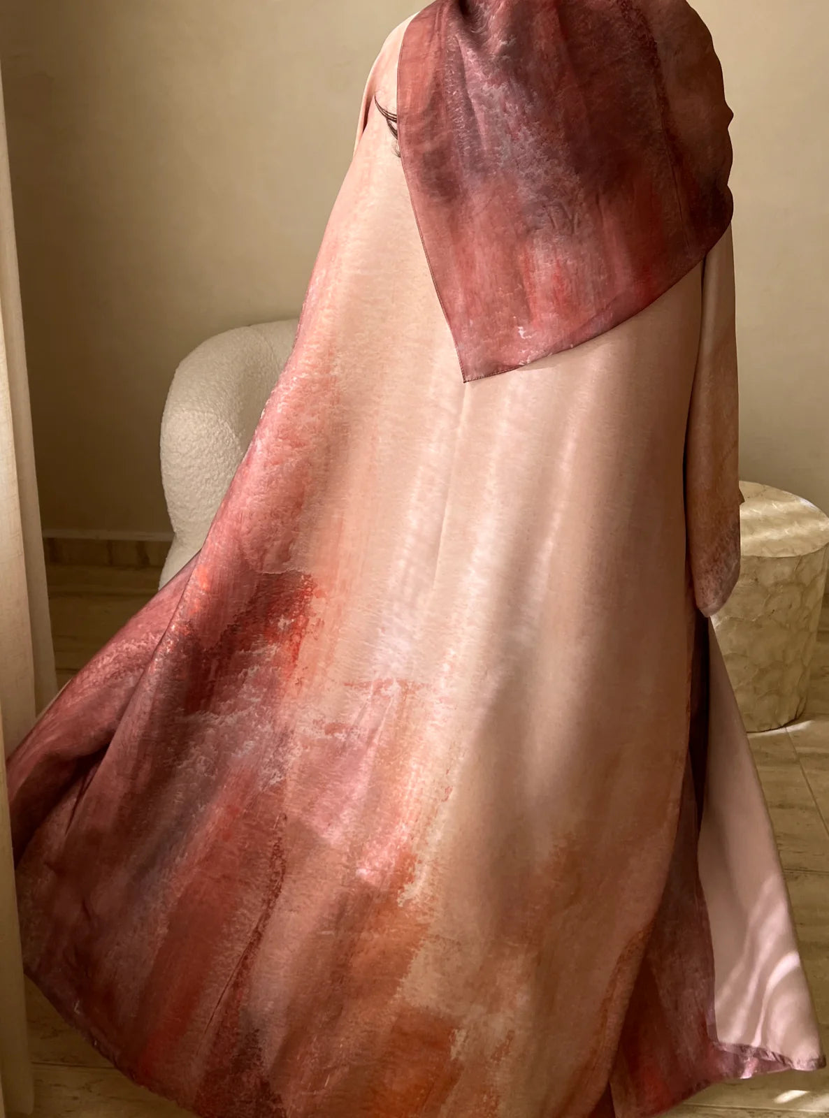 Ores Abaya in Auburn & Mini Labubu Abaya (DOLL NOT INCLUDED)