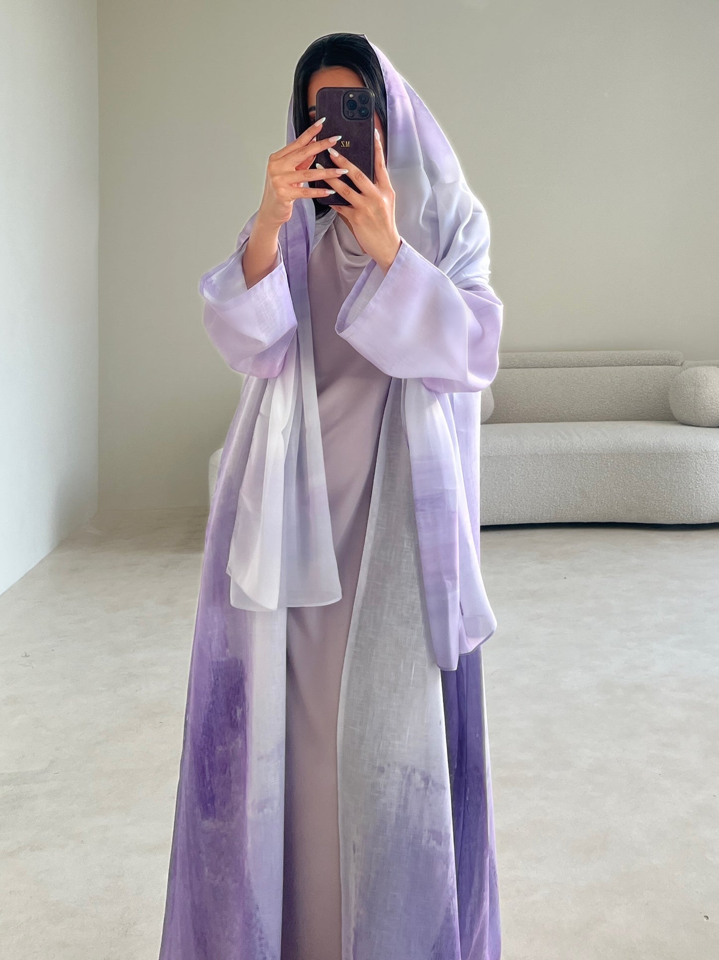 MEI584 - Ores Abaya in Lavender