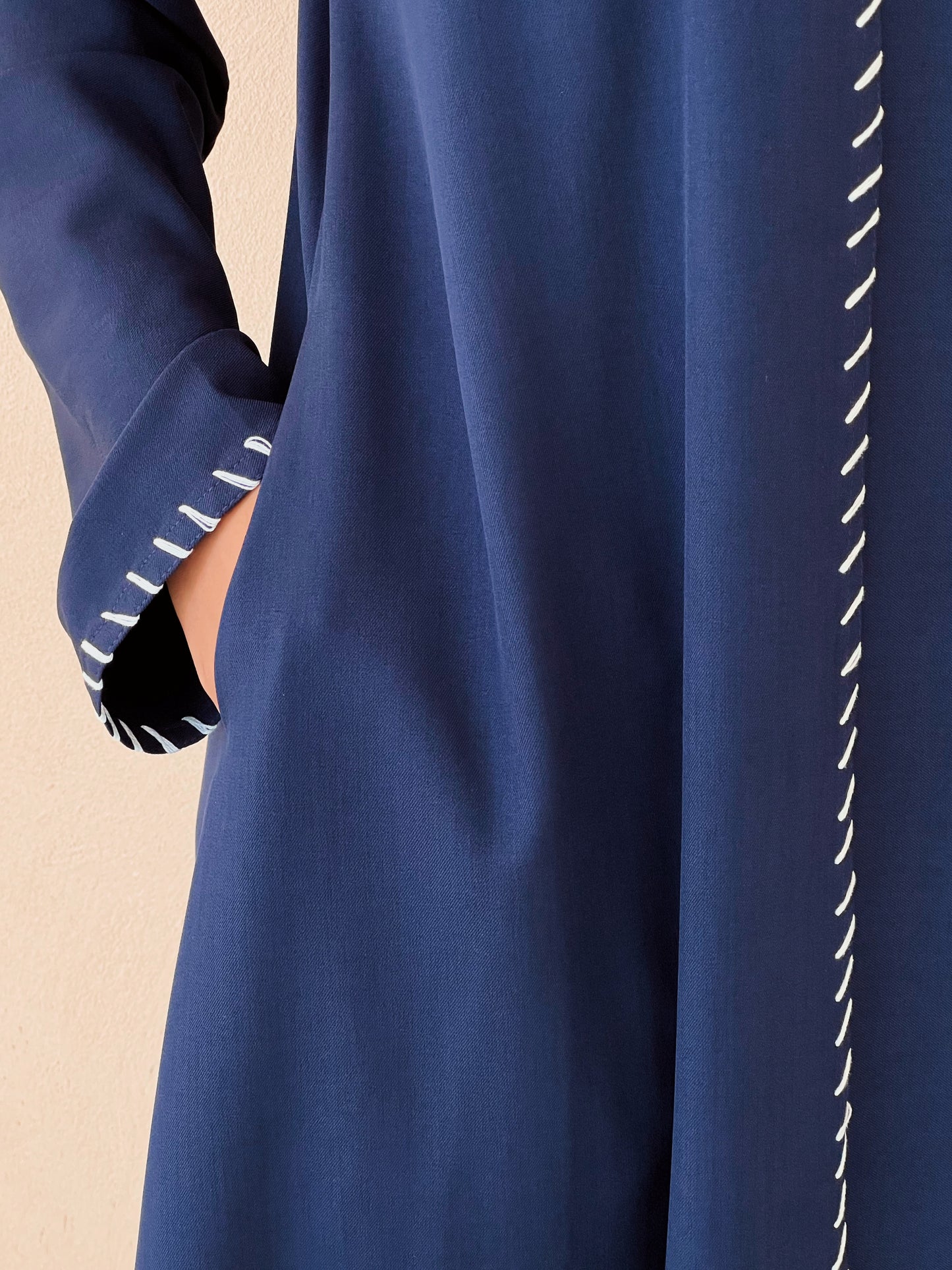MEI634 - Navy Embroidered 3 Piece Set
