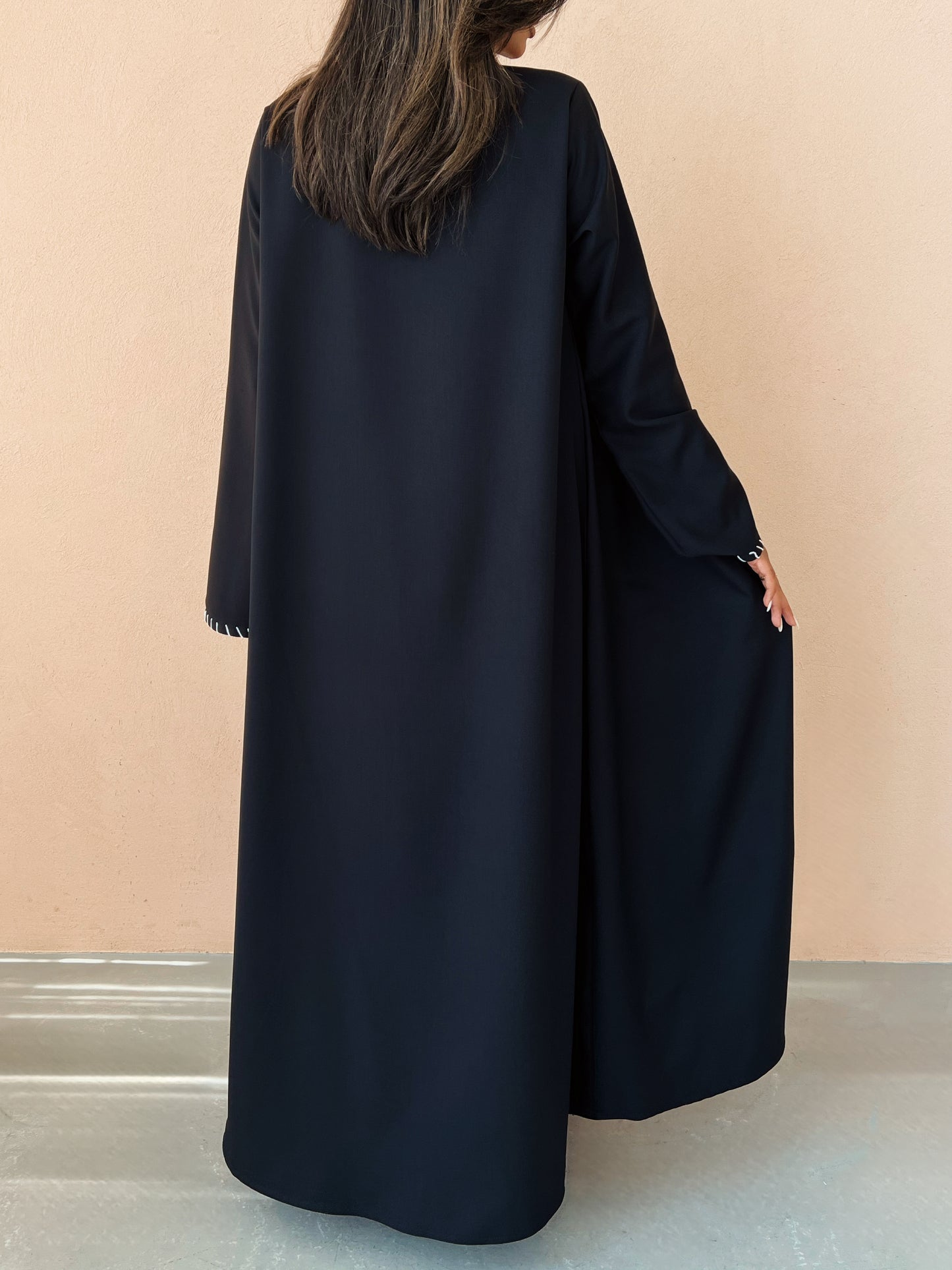 MEI638 - Black Embroidered 3 Piece Set