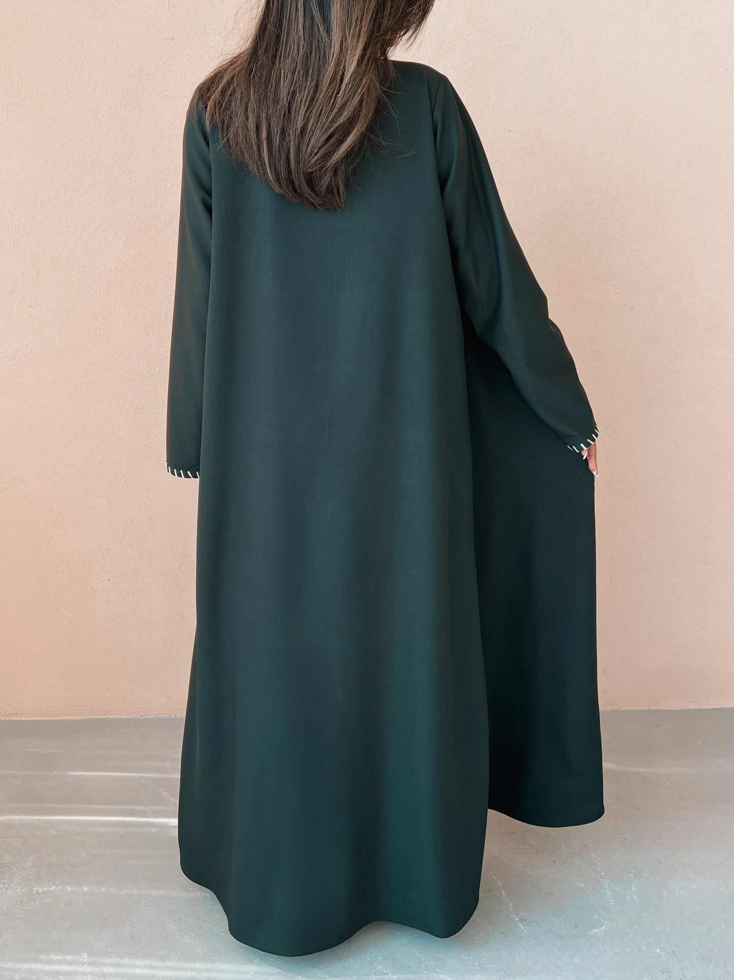 MEI636 - Dark Green Embroidered 3 Piece Set