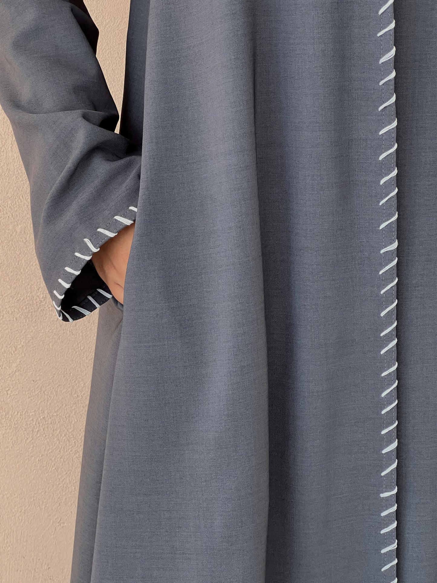 MEI635 - Grey Embroidered 3 Piece Set