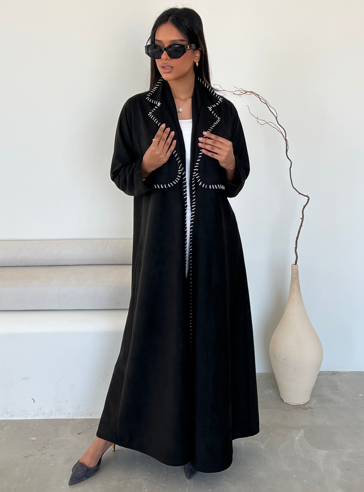 MEI470 - Chamois Trench Abaya