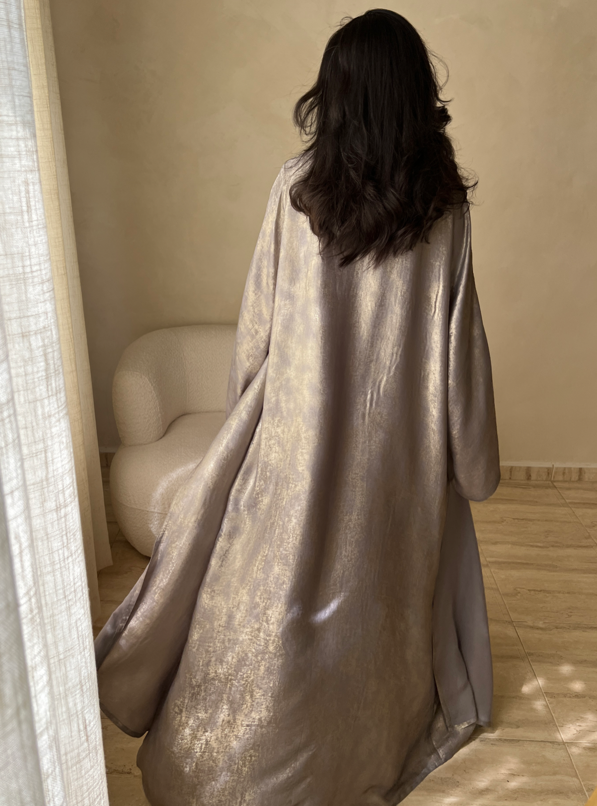 MEI411 - Abaya & Dress Set with Scarf