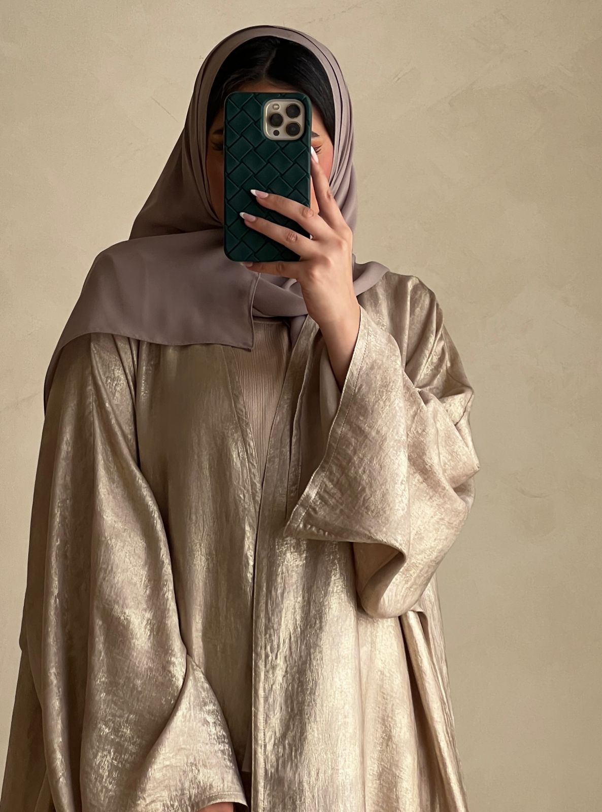 MEI412 - Abaya & Dress Set with Scarf