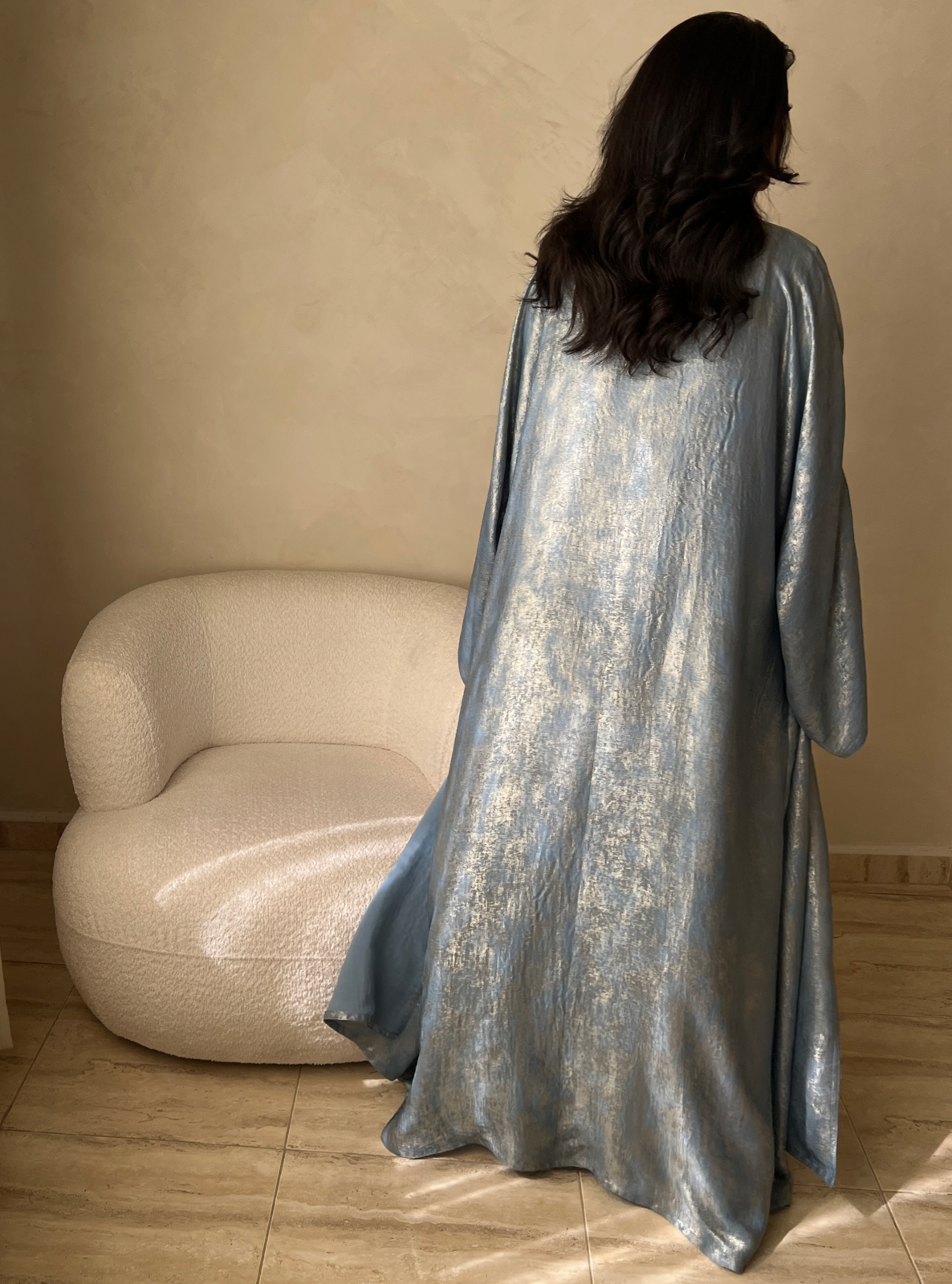 MEI410 - Abaya & Dress Set with Scarf