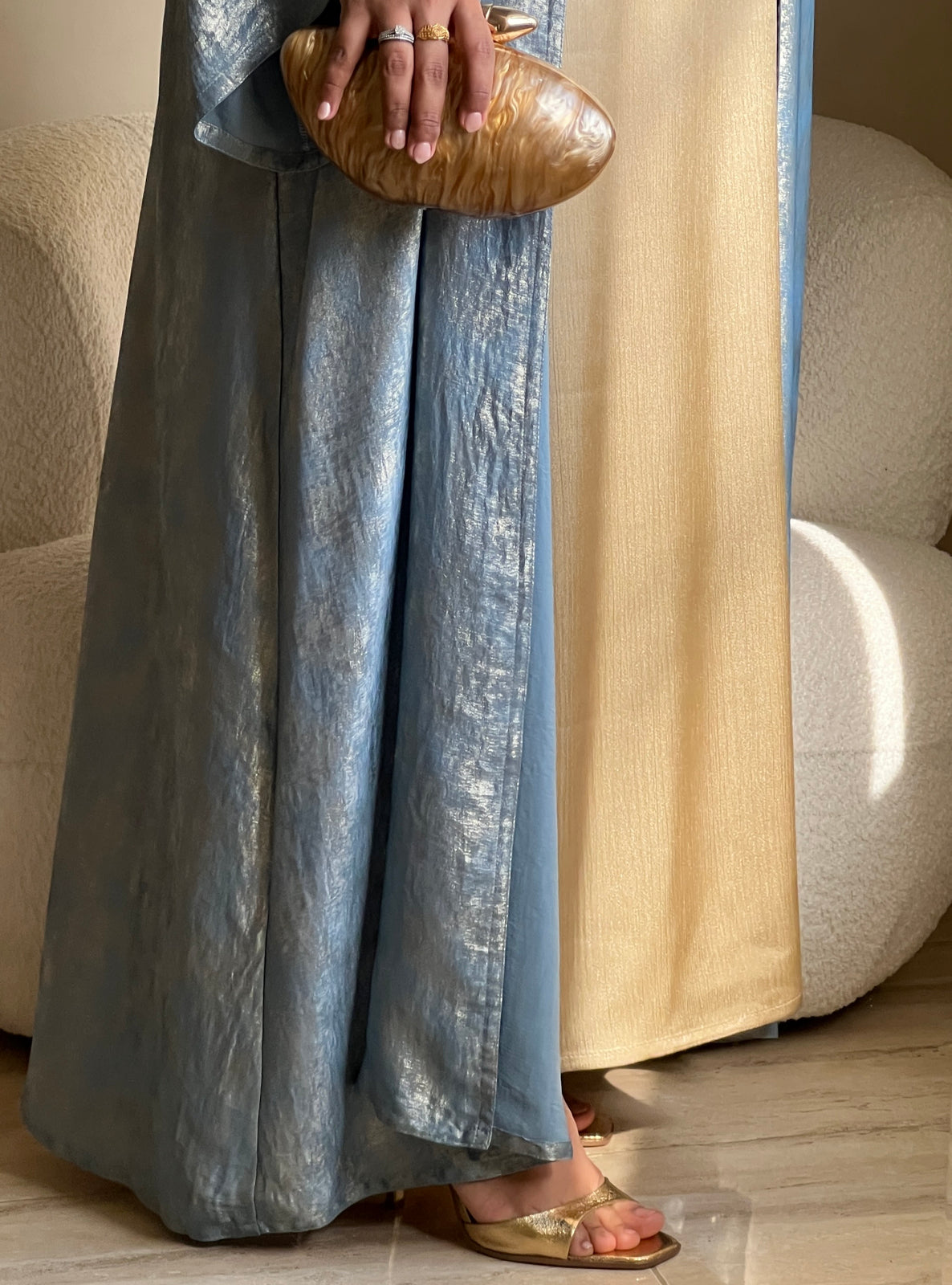 MEI410 - Abaya & Dress Set with Scarf
