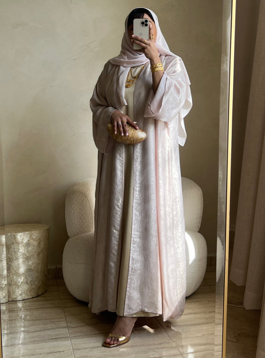 MEI408 - Abaya & Dress Set with Scarf