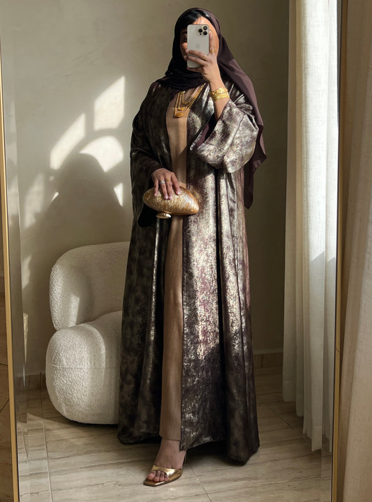 MEI407 - Abaya & Dress Set with Scarf