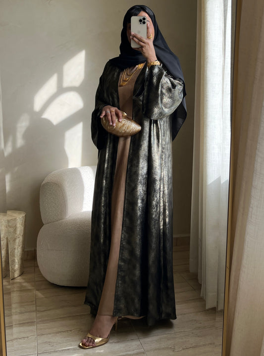 MEI406 - Abaya & Dress Set with Scarf