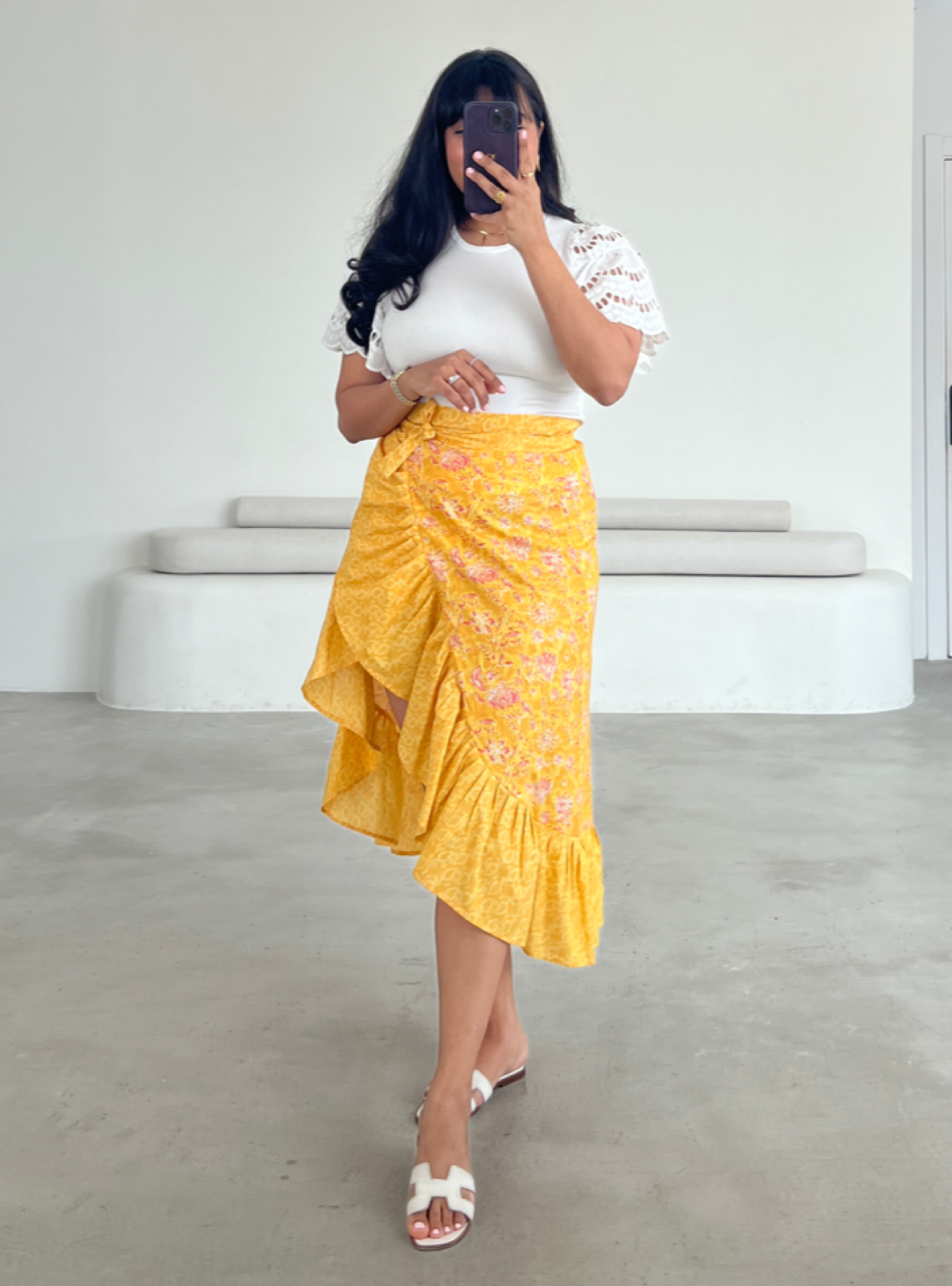 MEI559 - Wrap Ruffles Skirt