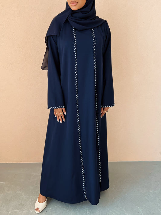 MEI634 - Navy Embroidered 3 Piece Set