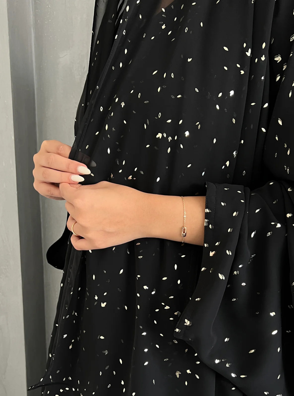 Stardust Abaya in Black & Mini Labubu Abaya (DOLL NOT INCLUDED)