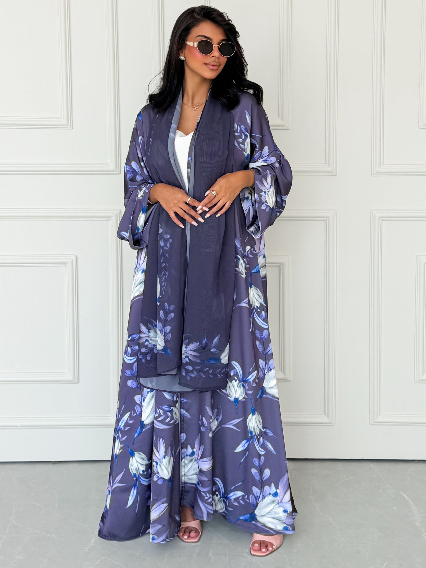 MEI618 - Lilia Abaya in Smoky Lilac