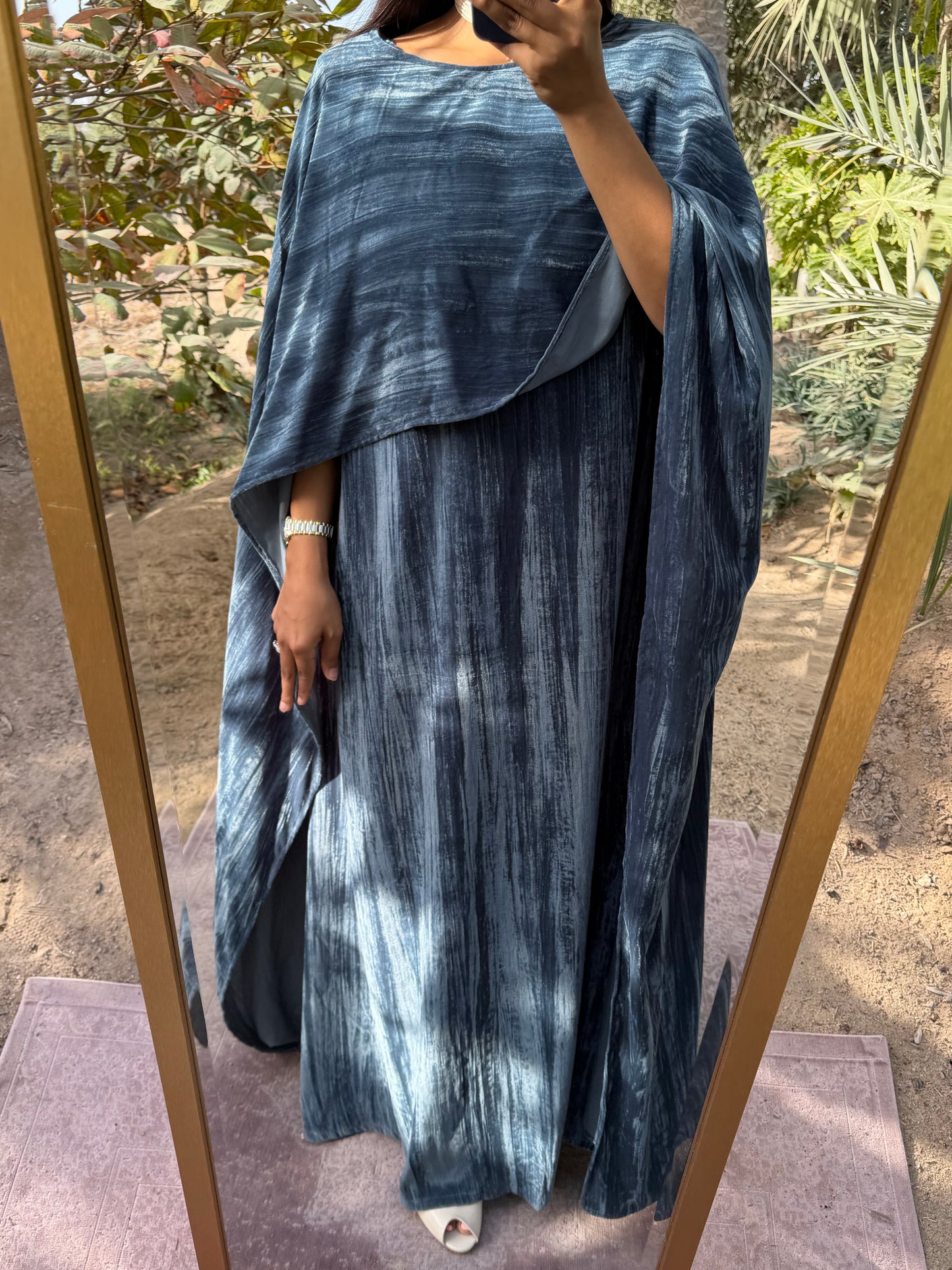 MEI681 - Lilah Velvet Dress in Grey