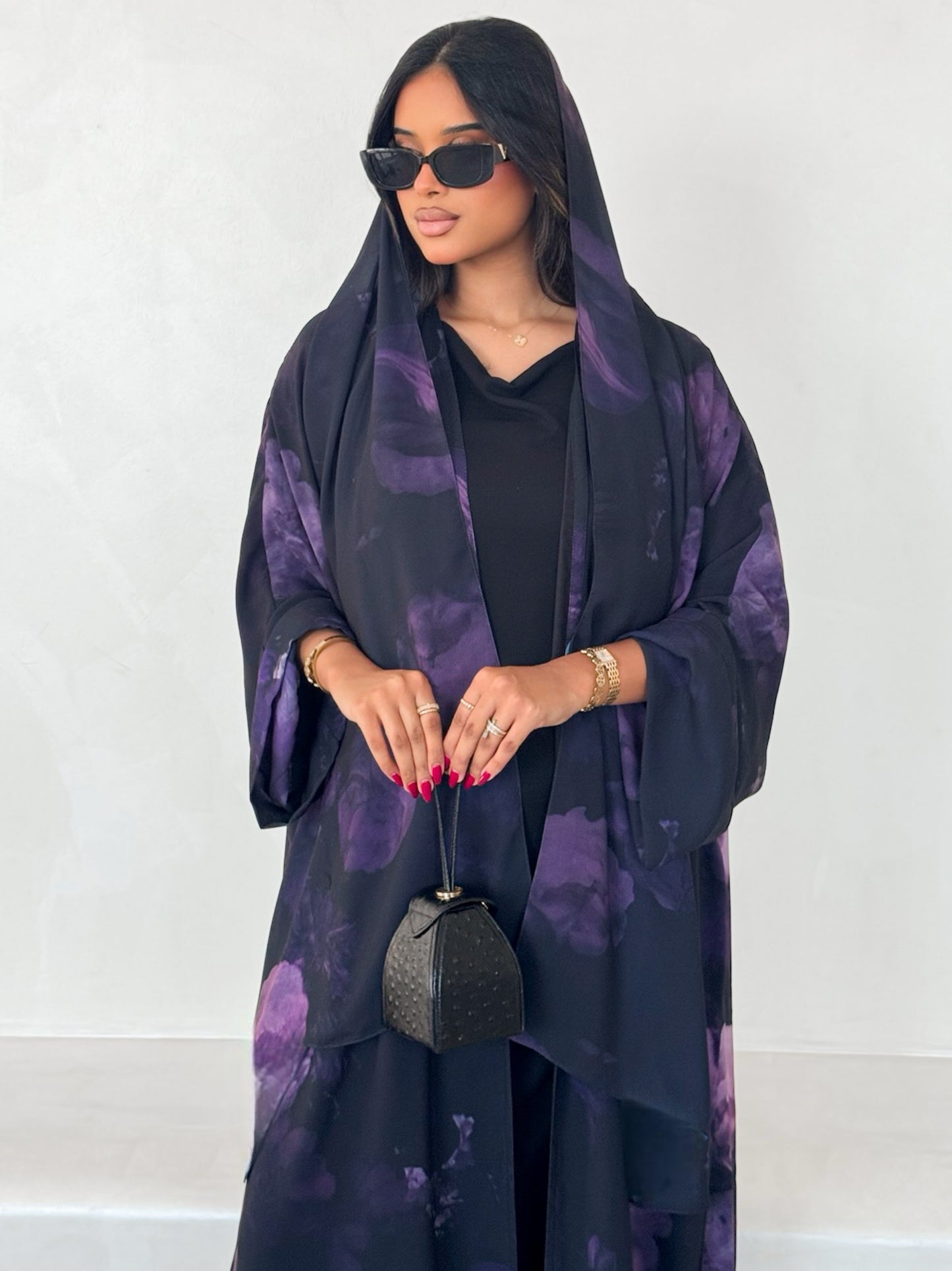 MEI644 - Floral Abaya