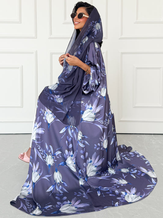 MEI618 - Lilia Abaya in Smoky Lilac