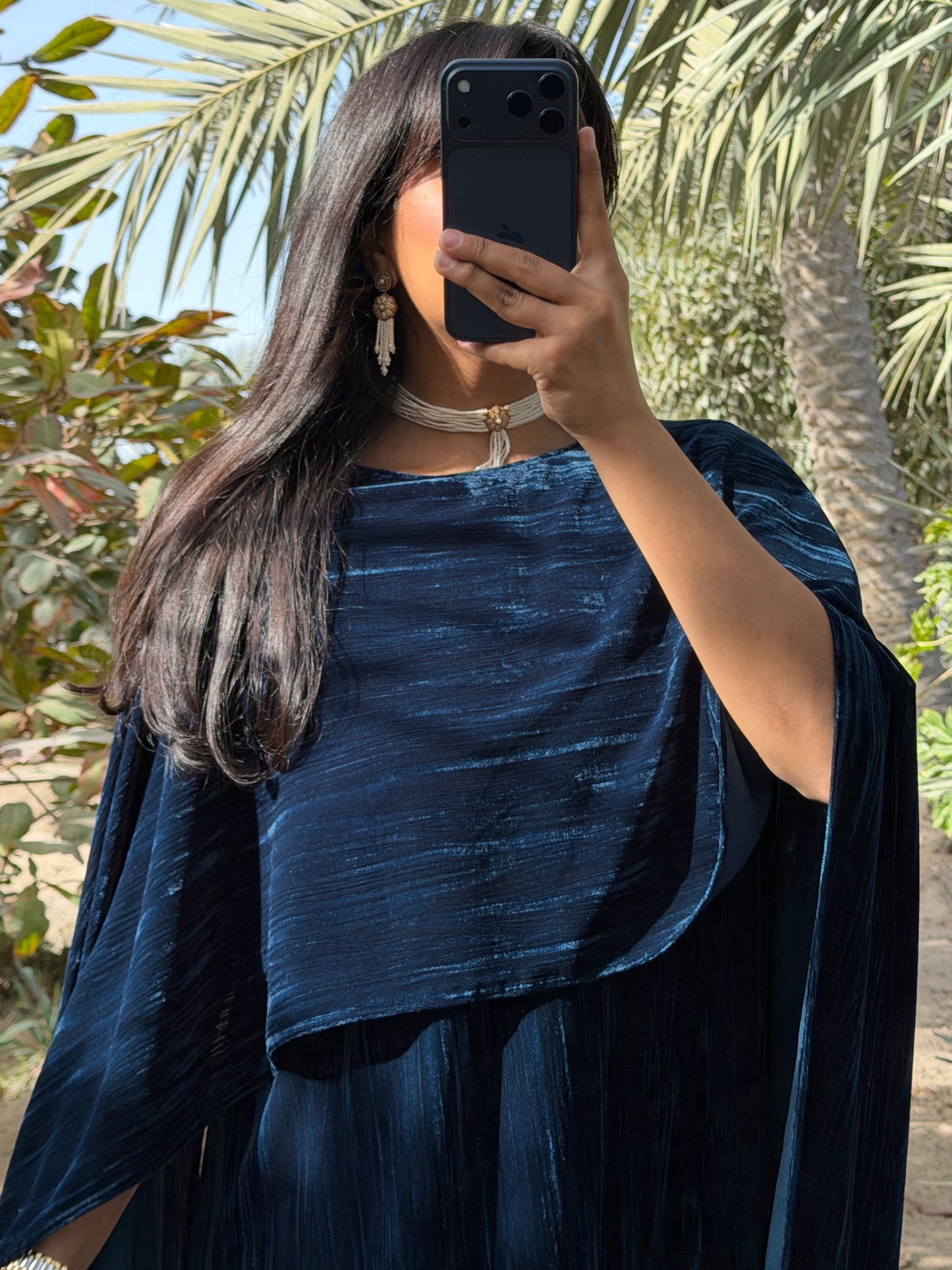 MEI679 - Lilah Velvet Dress in Deep Teal