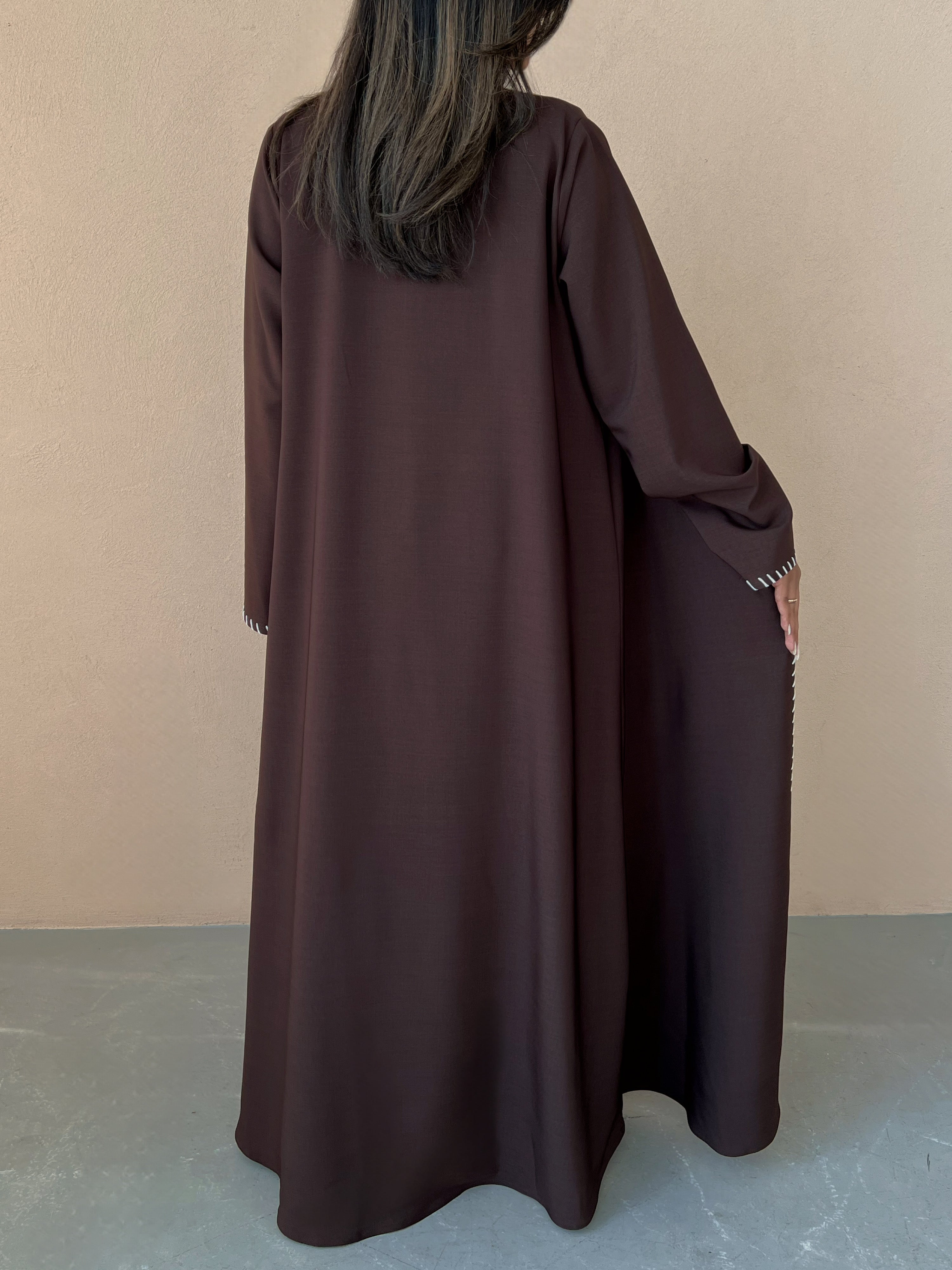MEI637 - Brown Embroidered 3 Piece Set