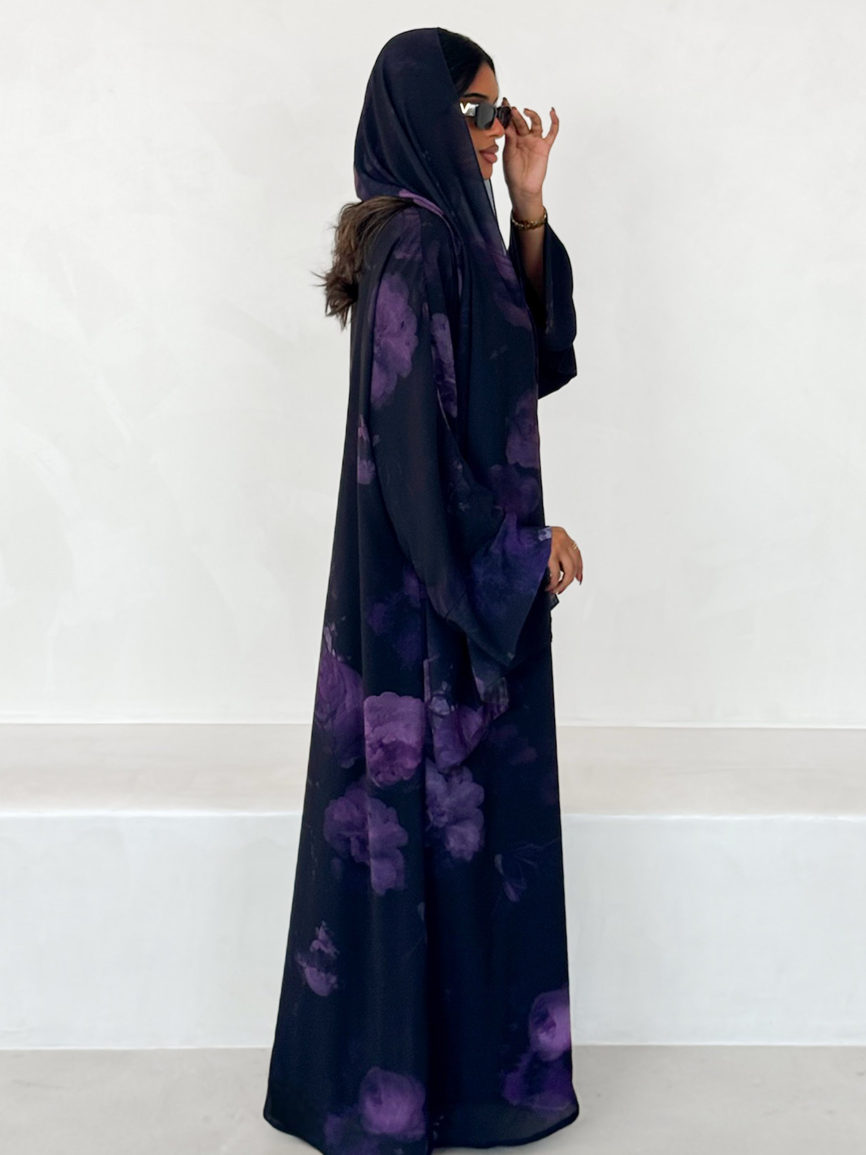 MEI644 - Floral Abaya