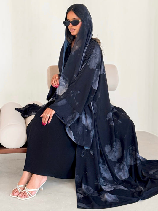MEI643 - Floral Abaya