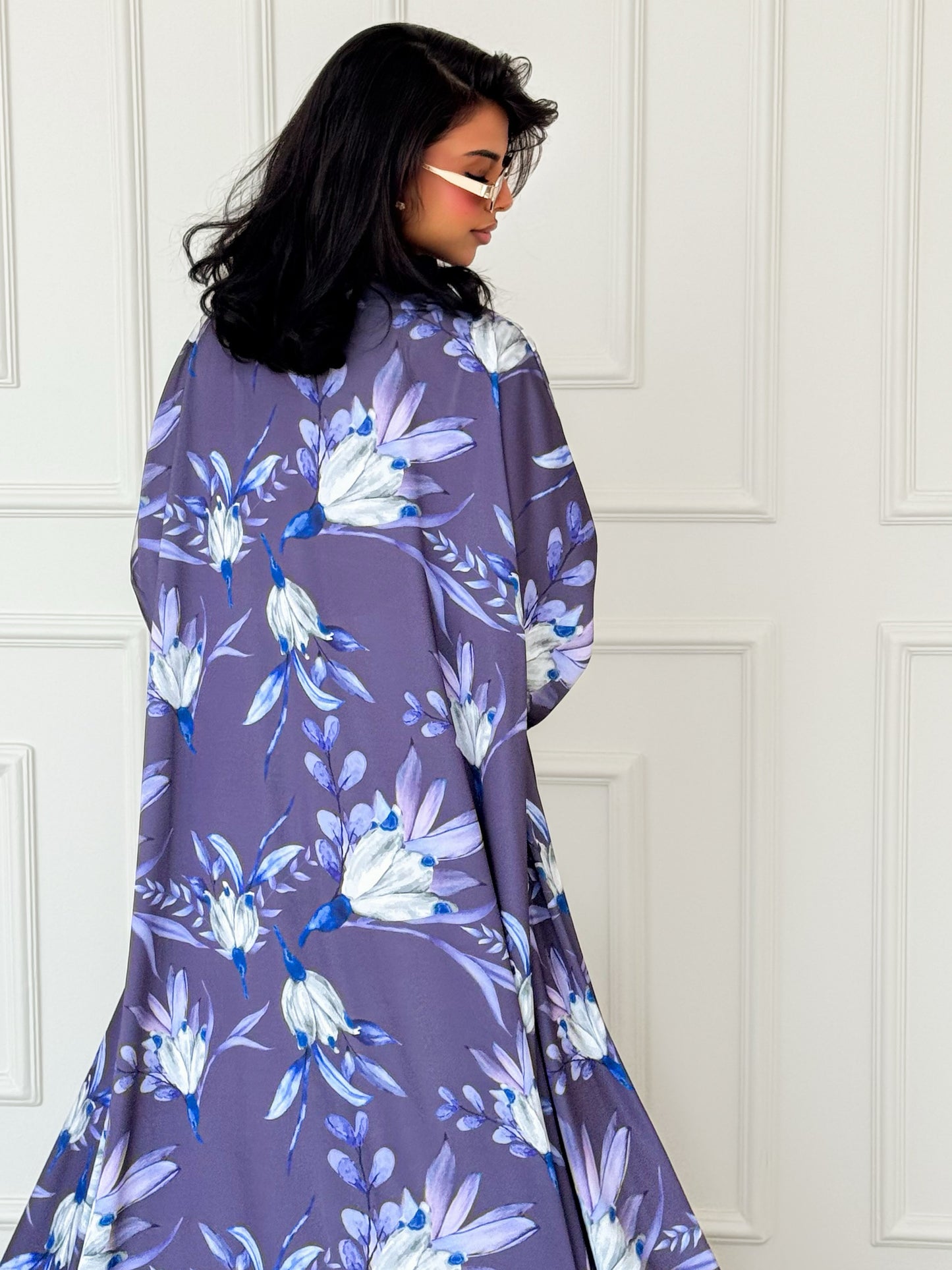 MEI618 - Lilia Abaya in Smoky Lilac