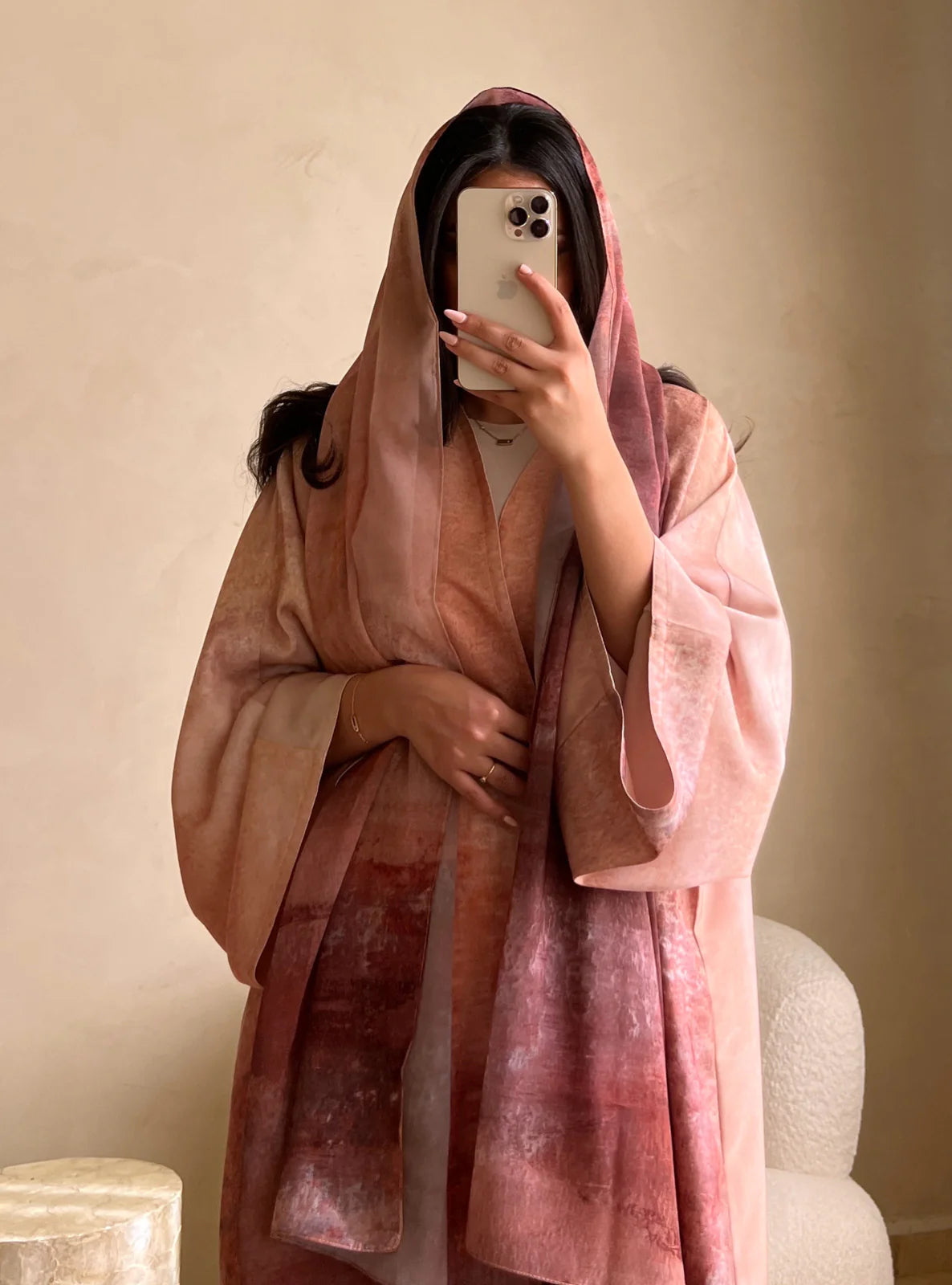 Ores Abaya in Auburn & Mini Labubu Abaya (DOLL NOT INCLUDED)