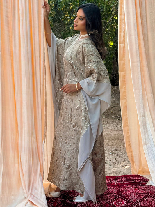 MEI699 - Etherea Jalabiya in Sahara Taupe