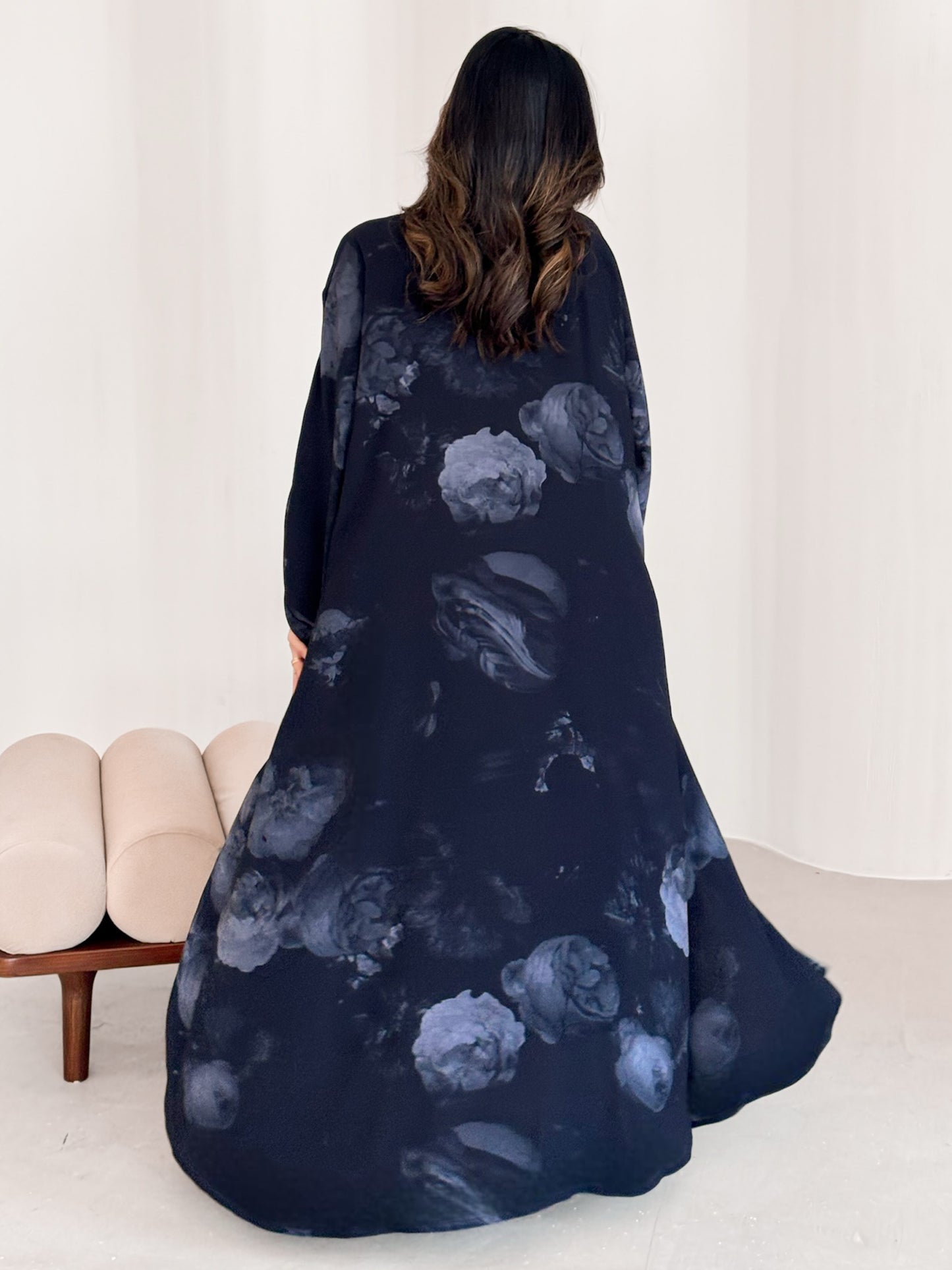 MEI643 - Floral Abaya