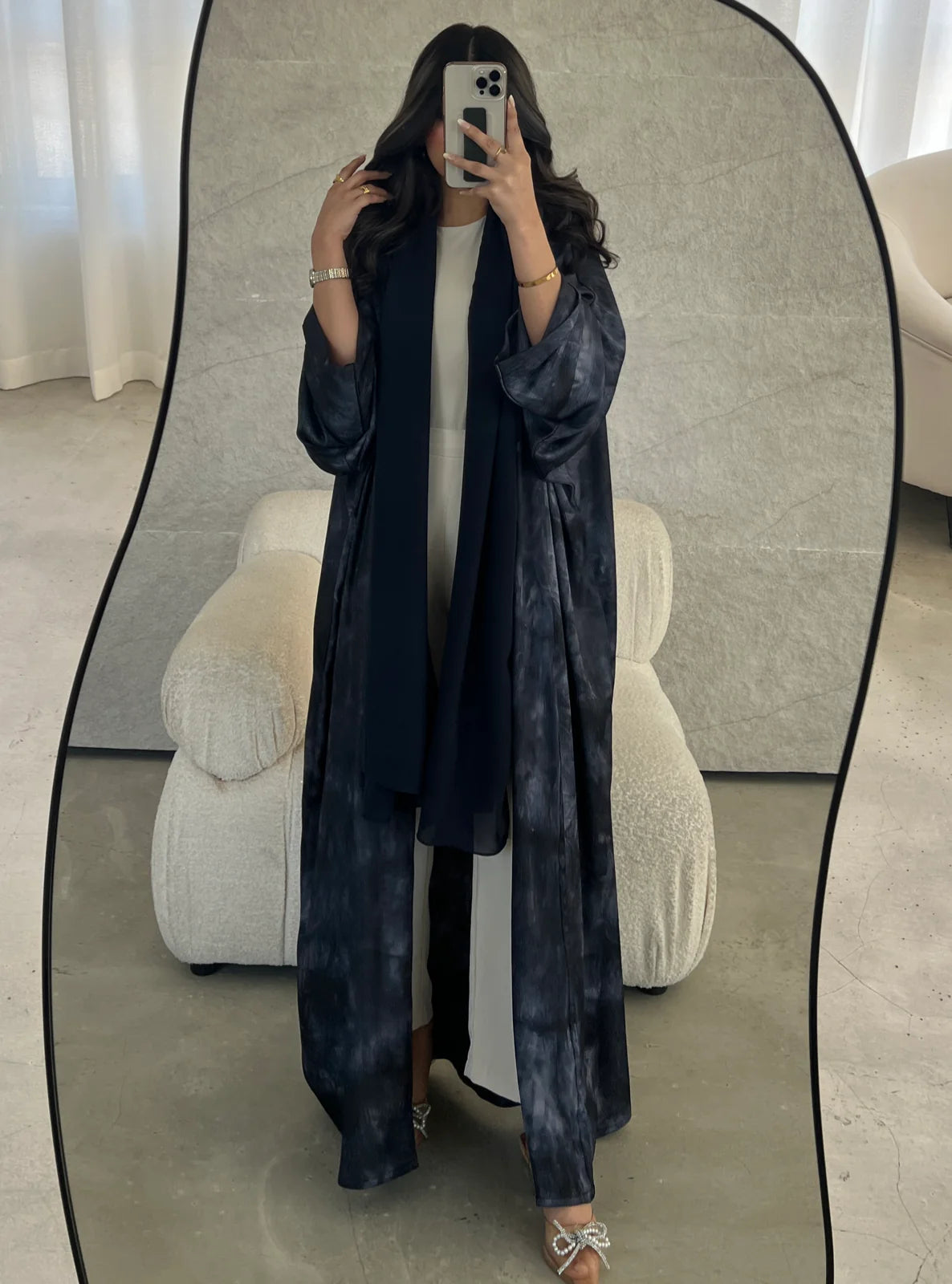 Nova Abaya in Midnight & Mini Labubu Abaya (DOLL NOT INCLUDED)