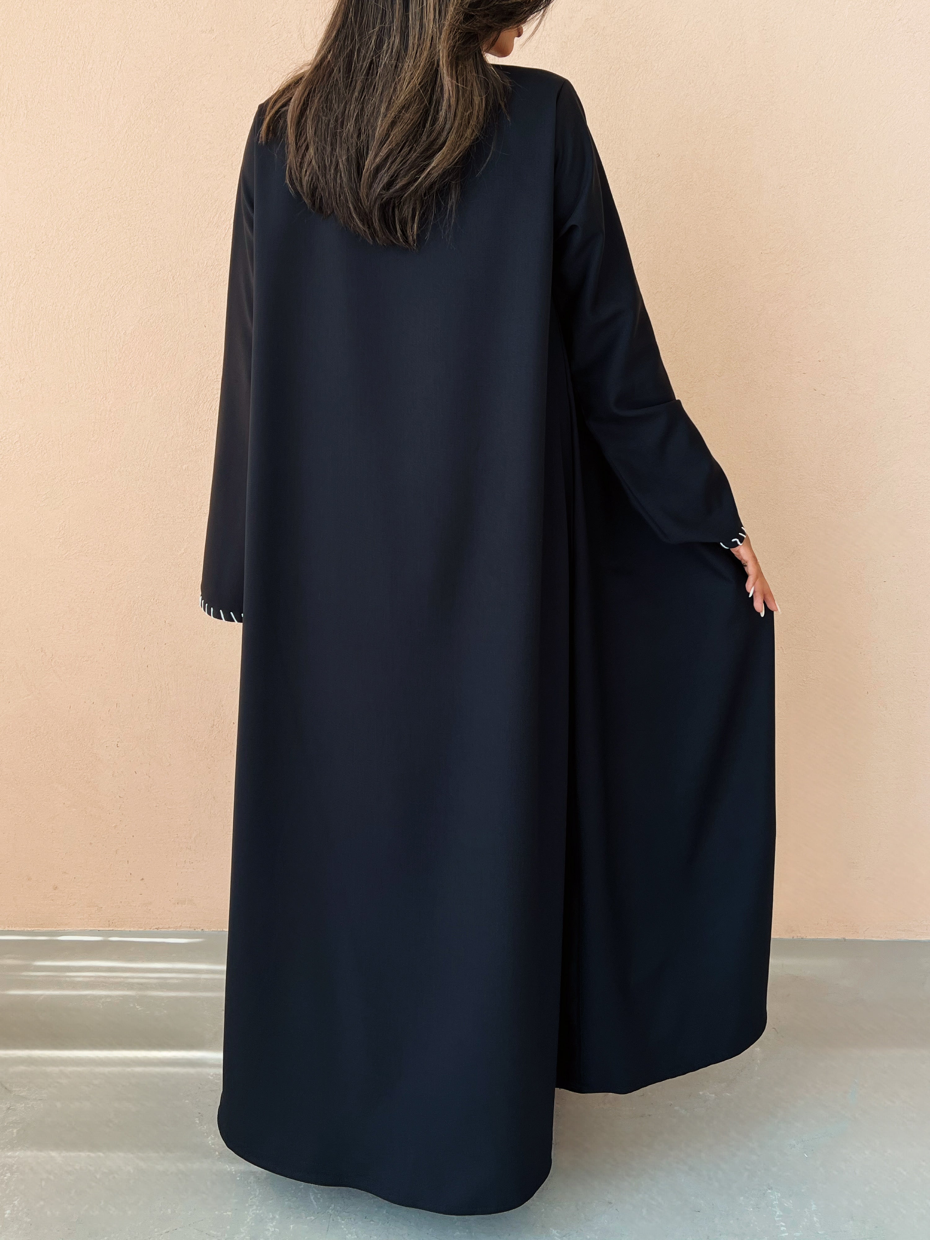 MEI638 - Black Embroidered 3 Piece Set