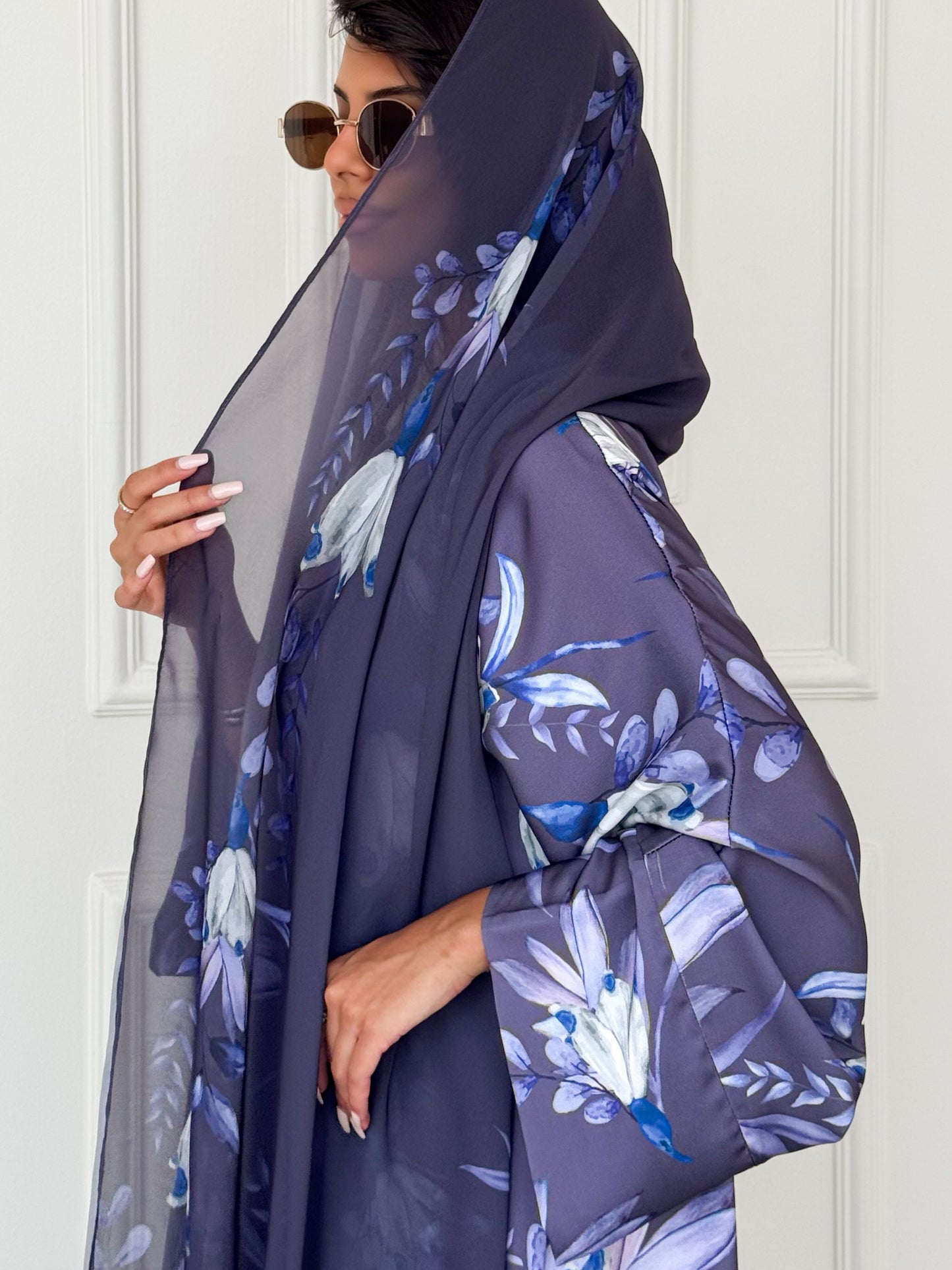 MEI618 - Lilia Abaya in Smoky Lilac