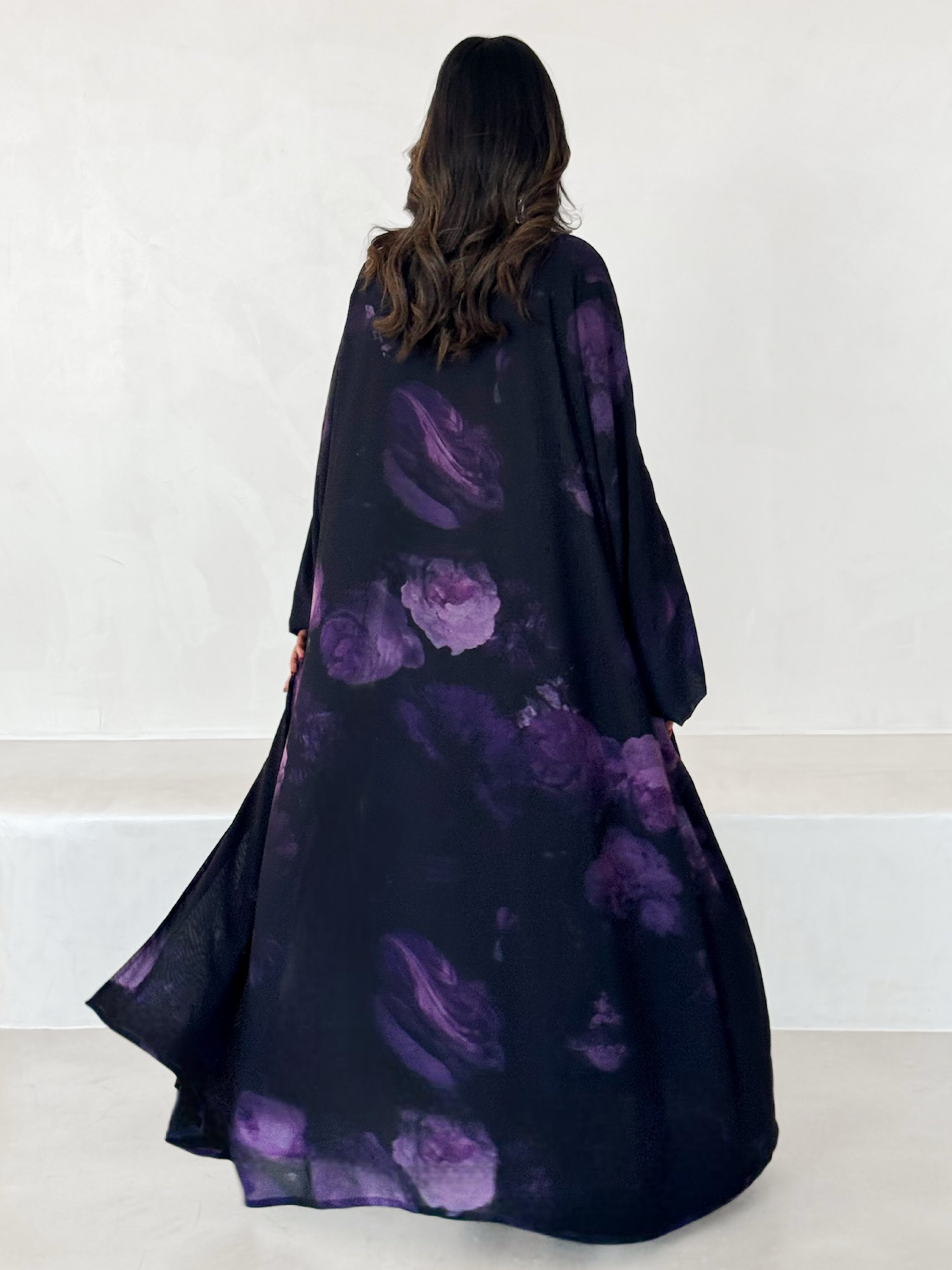MEI644 - Floral Abaya
