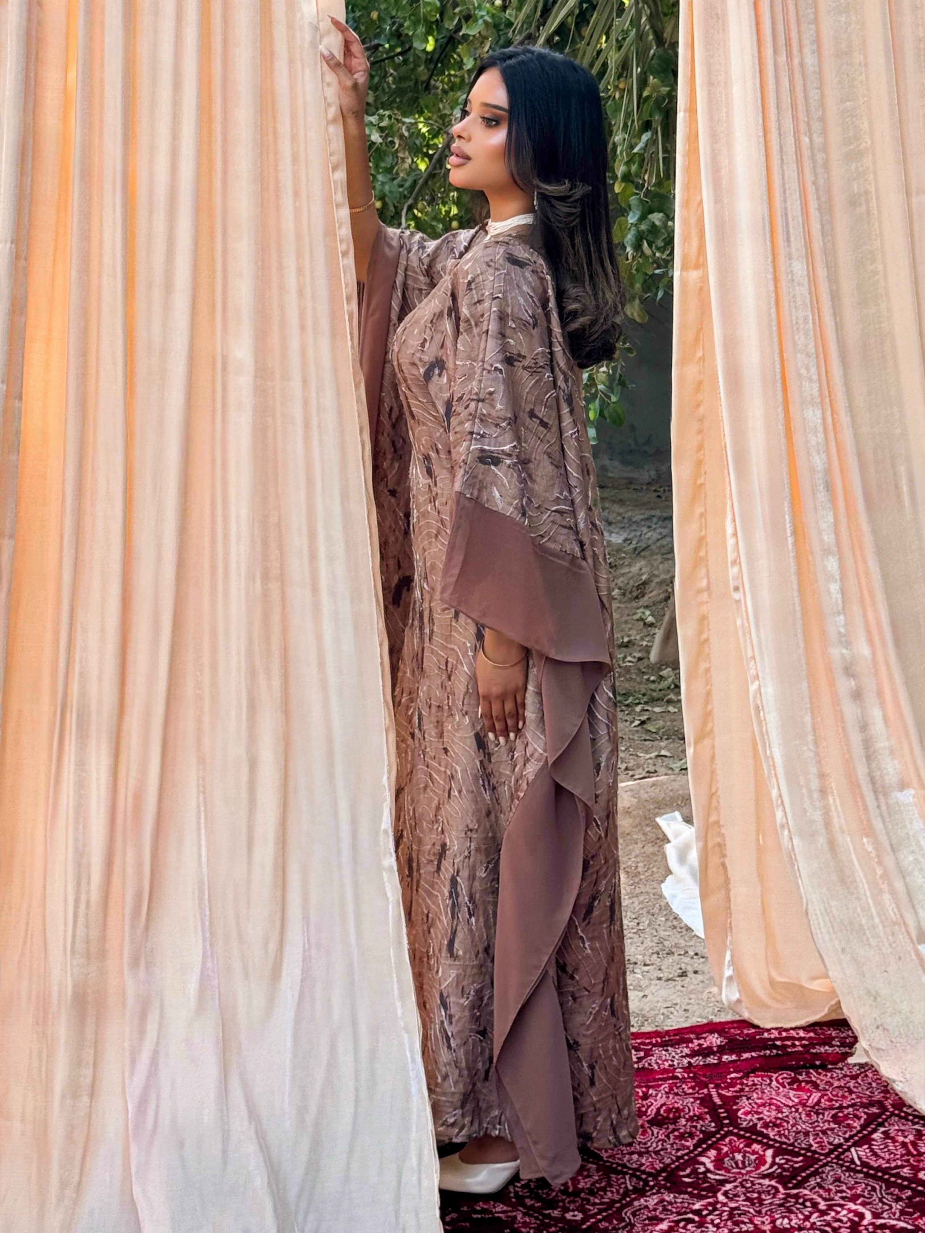 MEI696 - Etherea Jalabiya in Mocha Stone