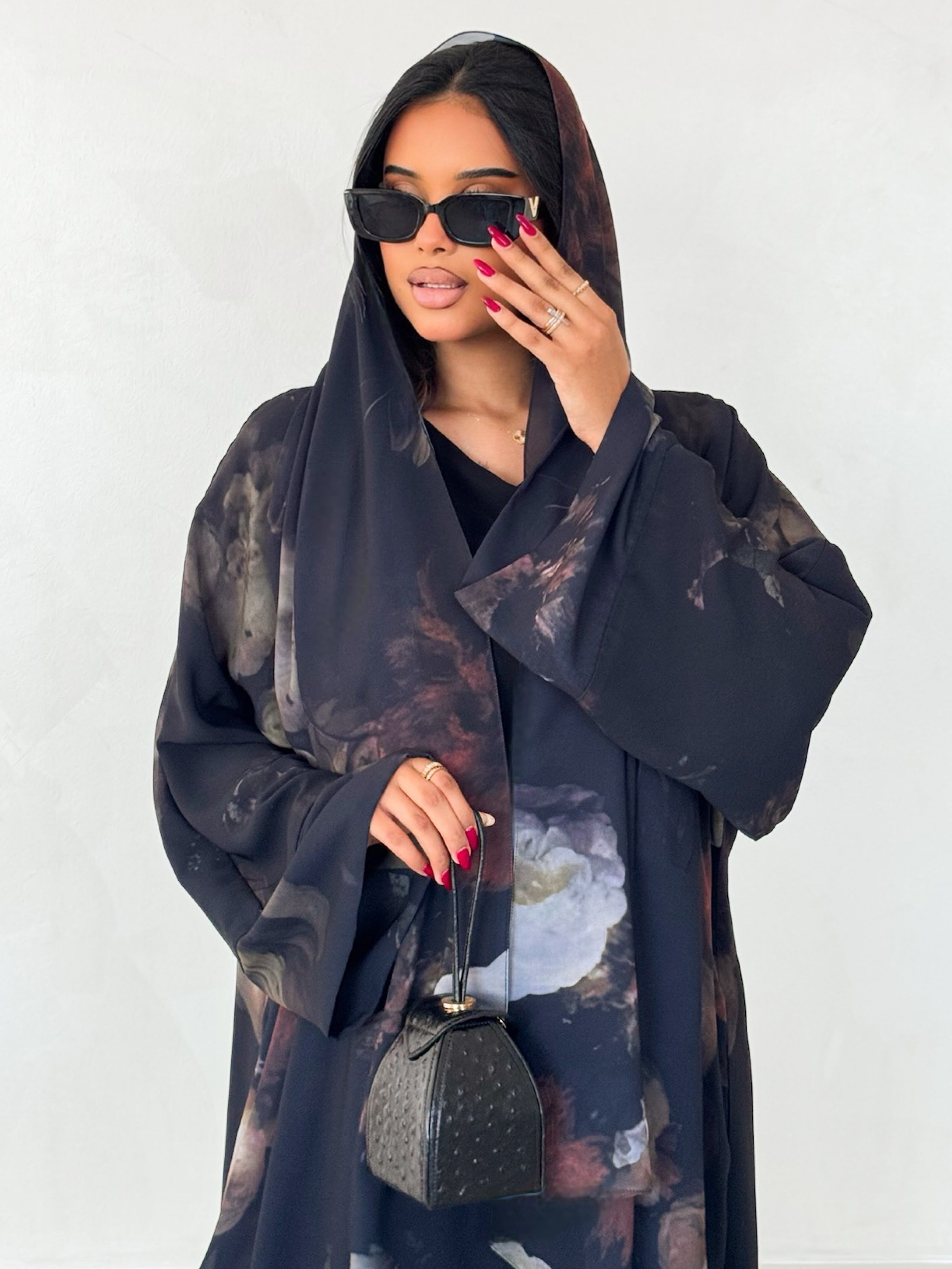 MEI645 - Floral Abaya