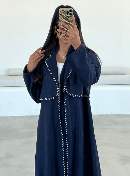 MEI472 - Chamois Trench Abaya