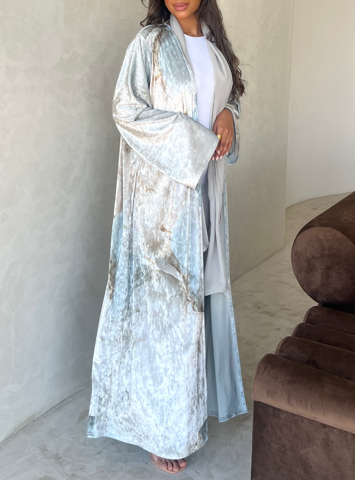 MEI478 - Dunes Abaya in Sage Oasis