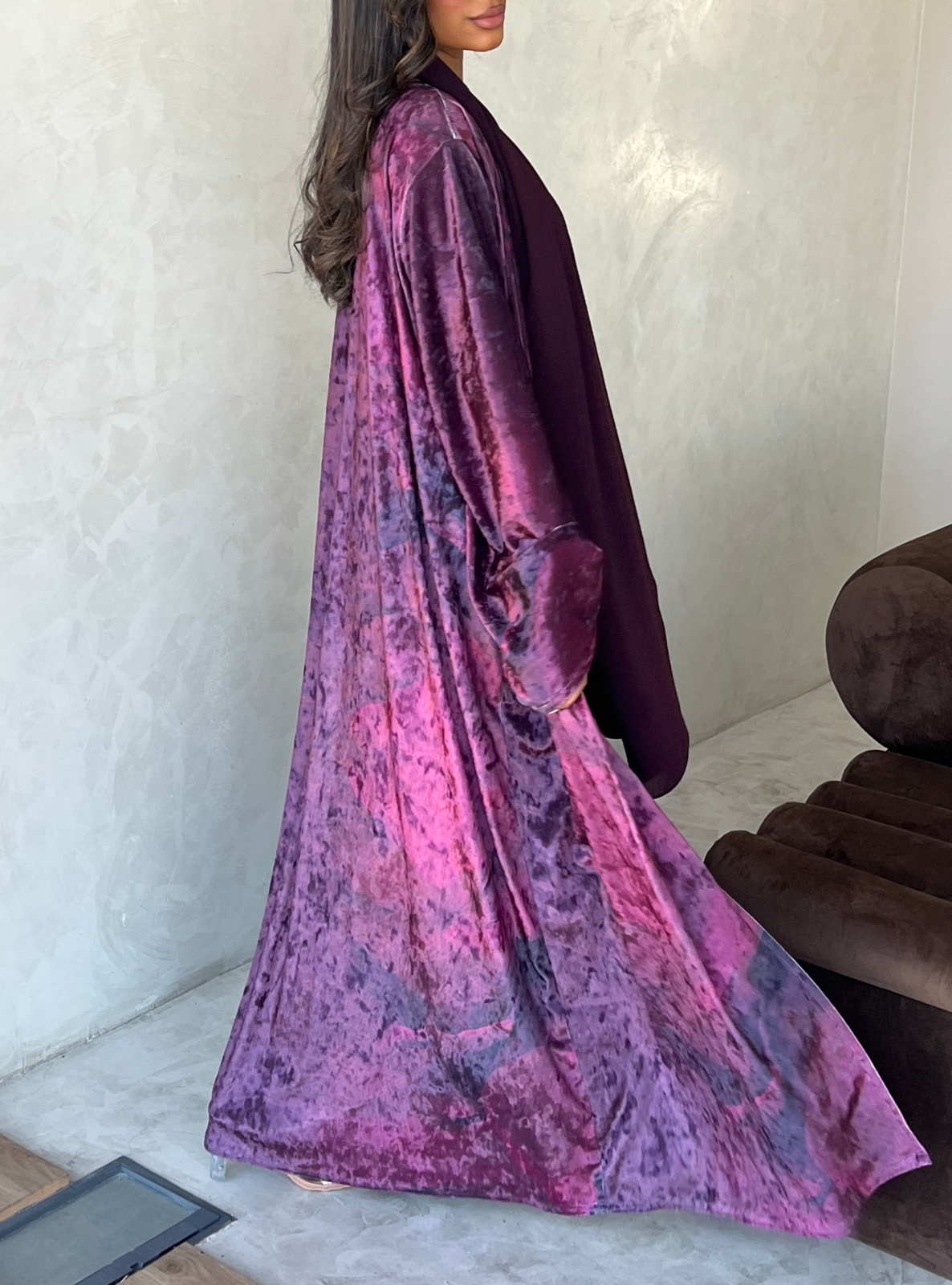 MEI479 - Dunes Abaya in Ruby Sands