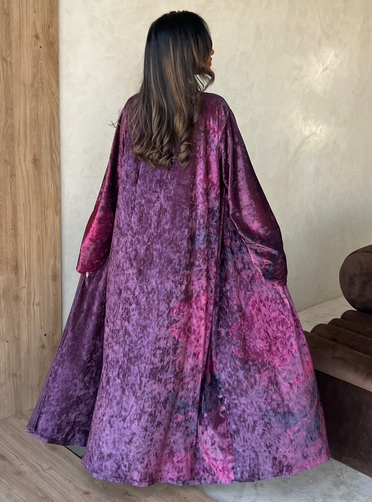 MEI479 - Dunes Abaya in Ruby Sands