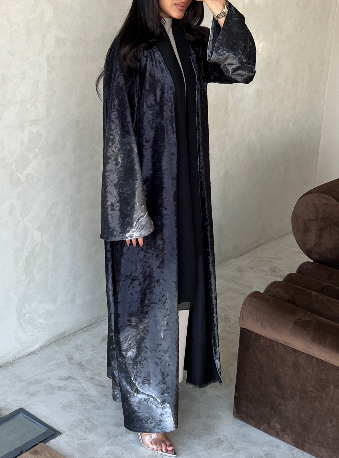 MEI484 - Dunes Abaya in Ethereal Sands