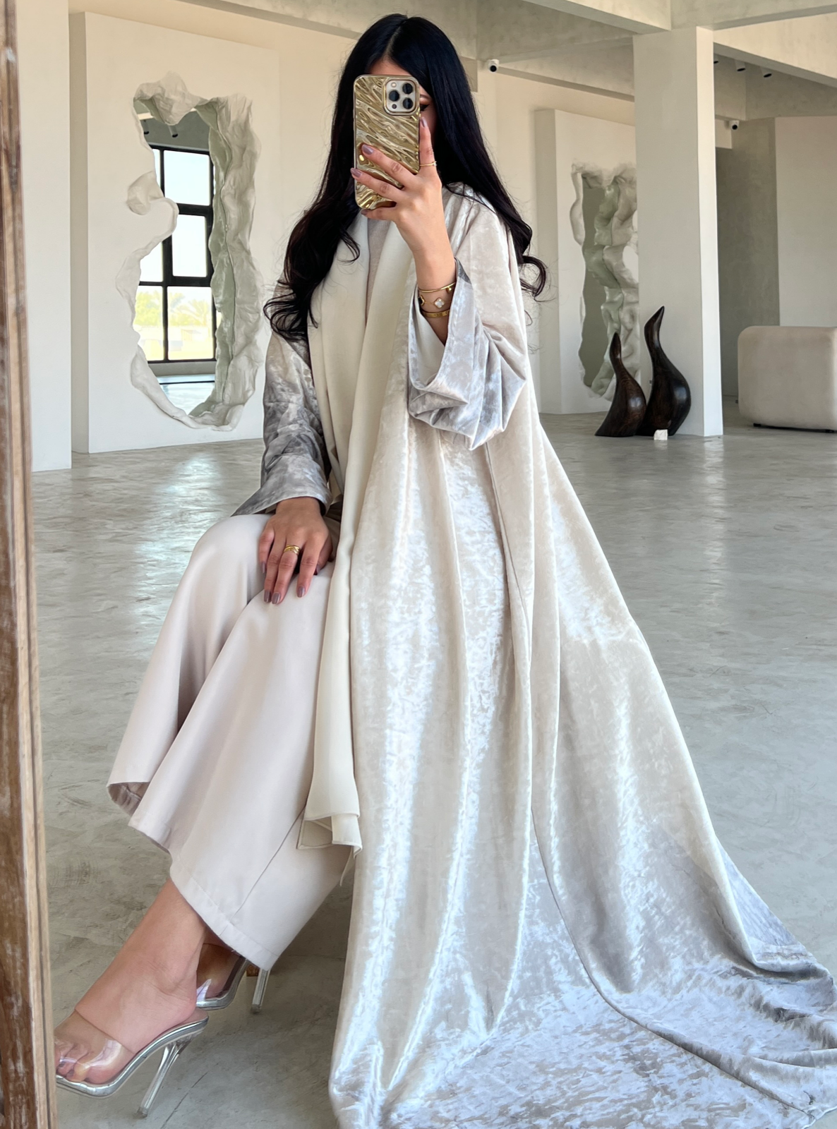 MEI485 - Dunes Abaya in Moonlit Dune