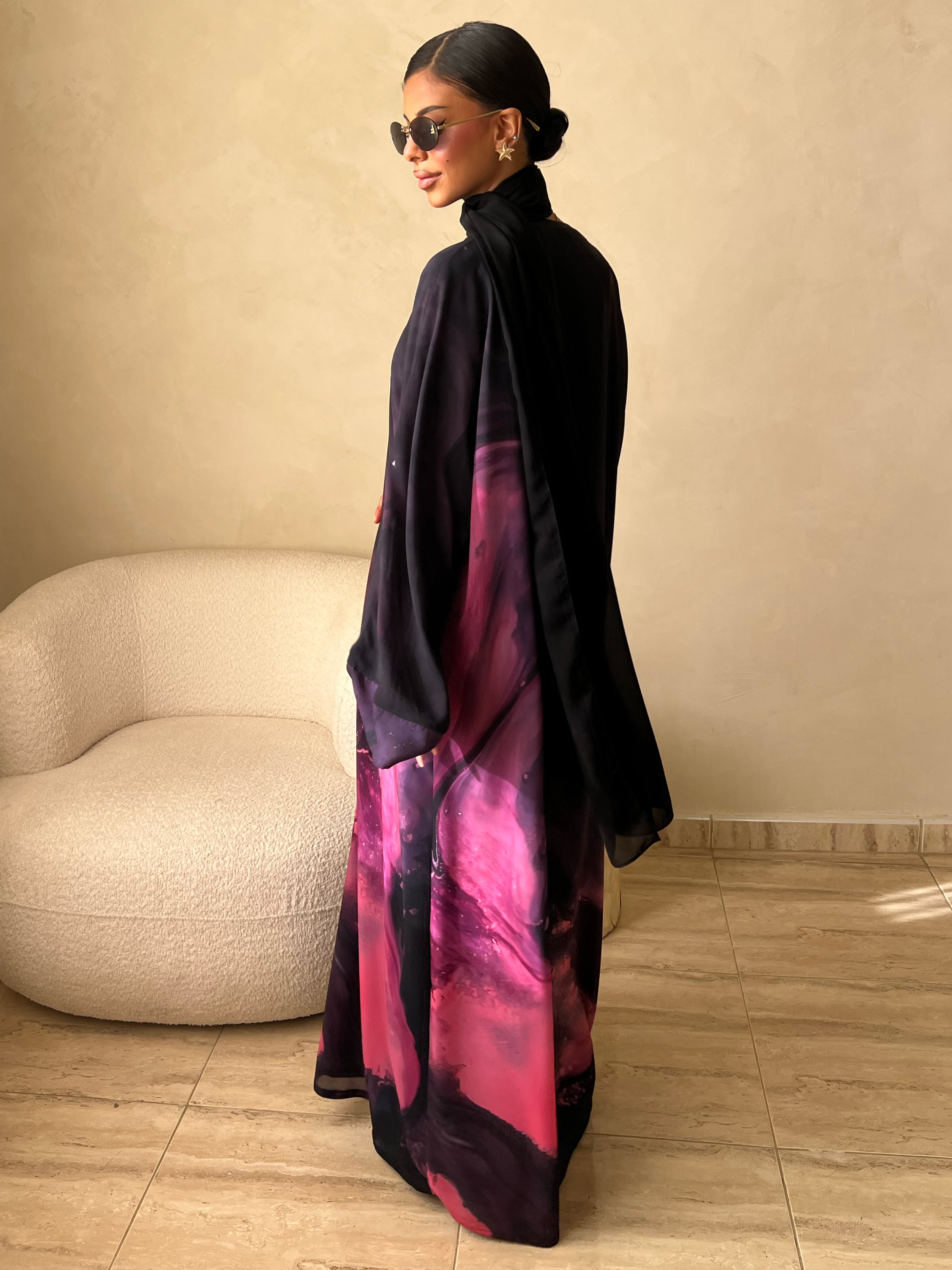 MEI597 - Rose Eclipse Abaya