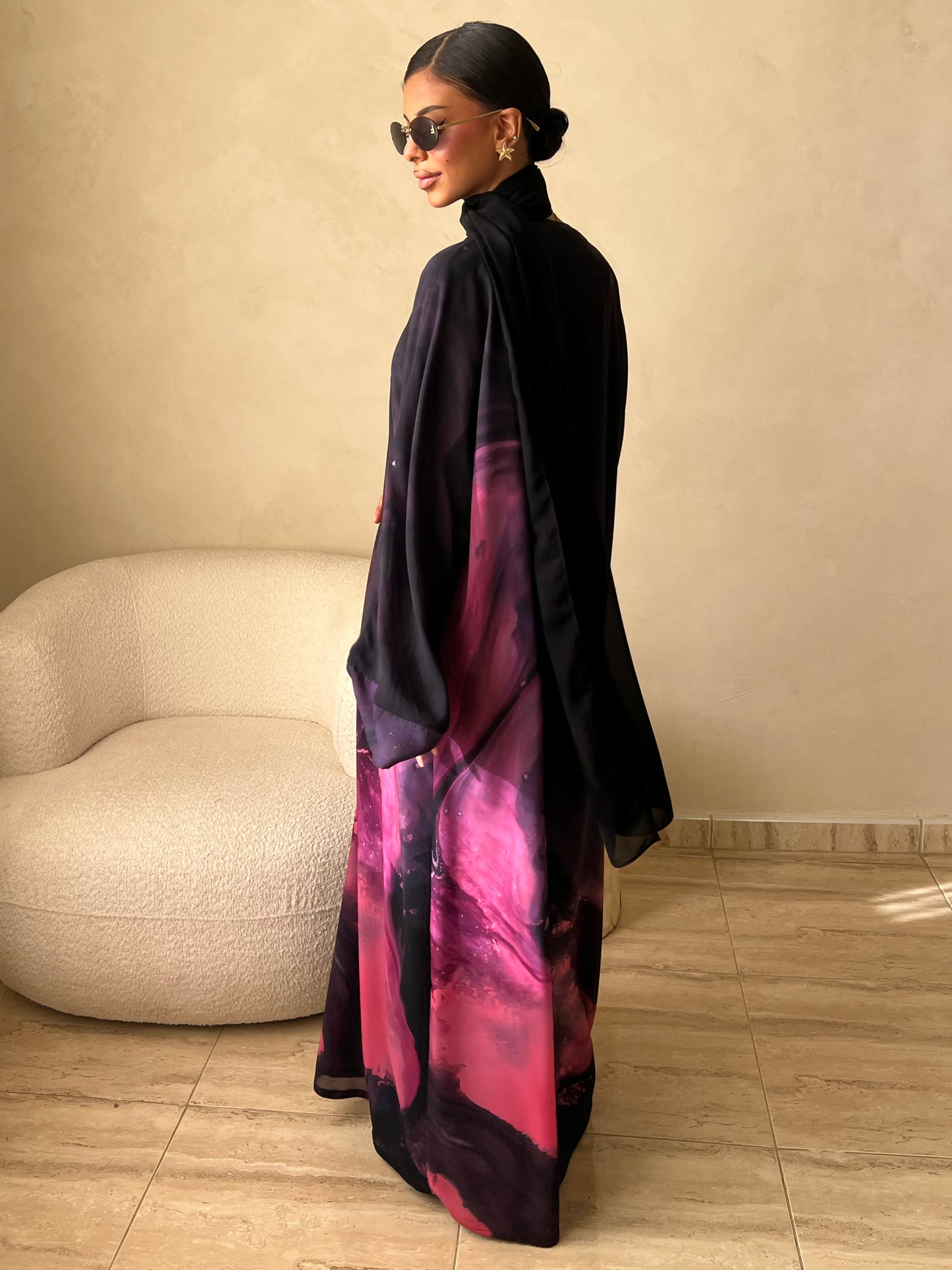MEI597 - Rose Eclipse Abaya