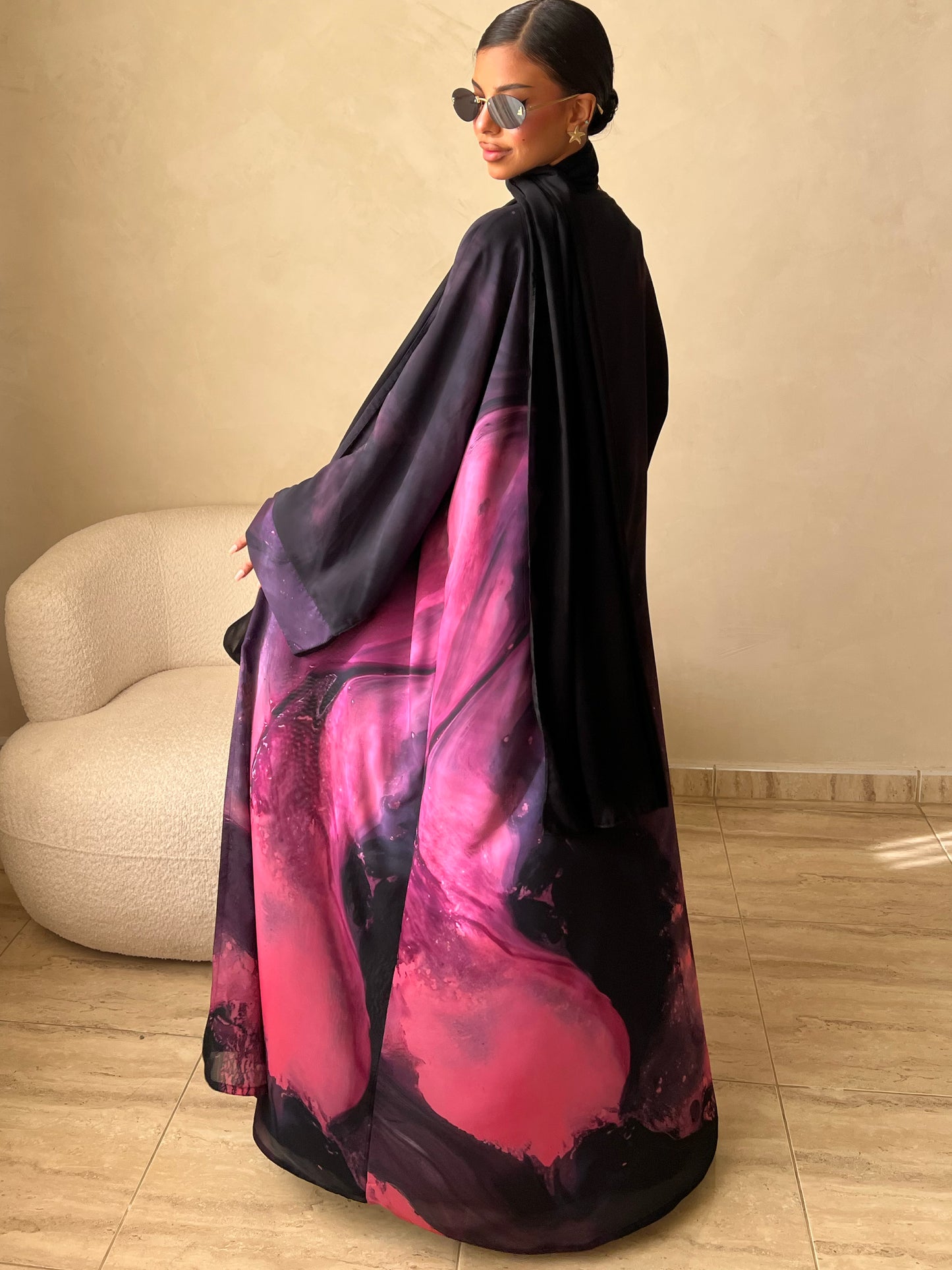 MEI597 - Rose Eclipse Abaya