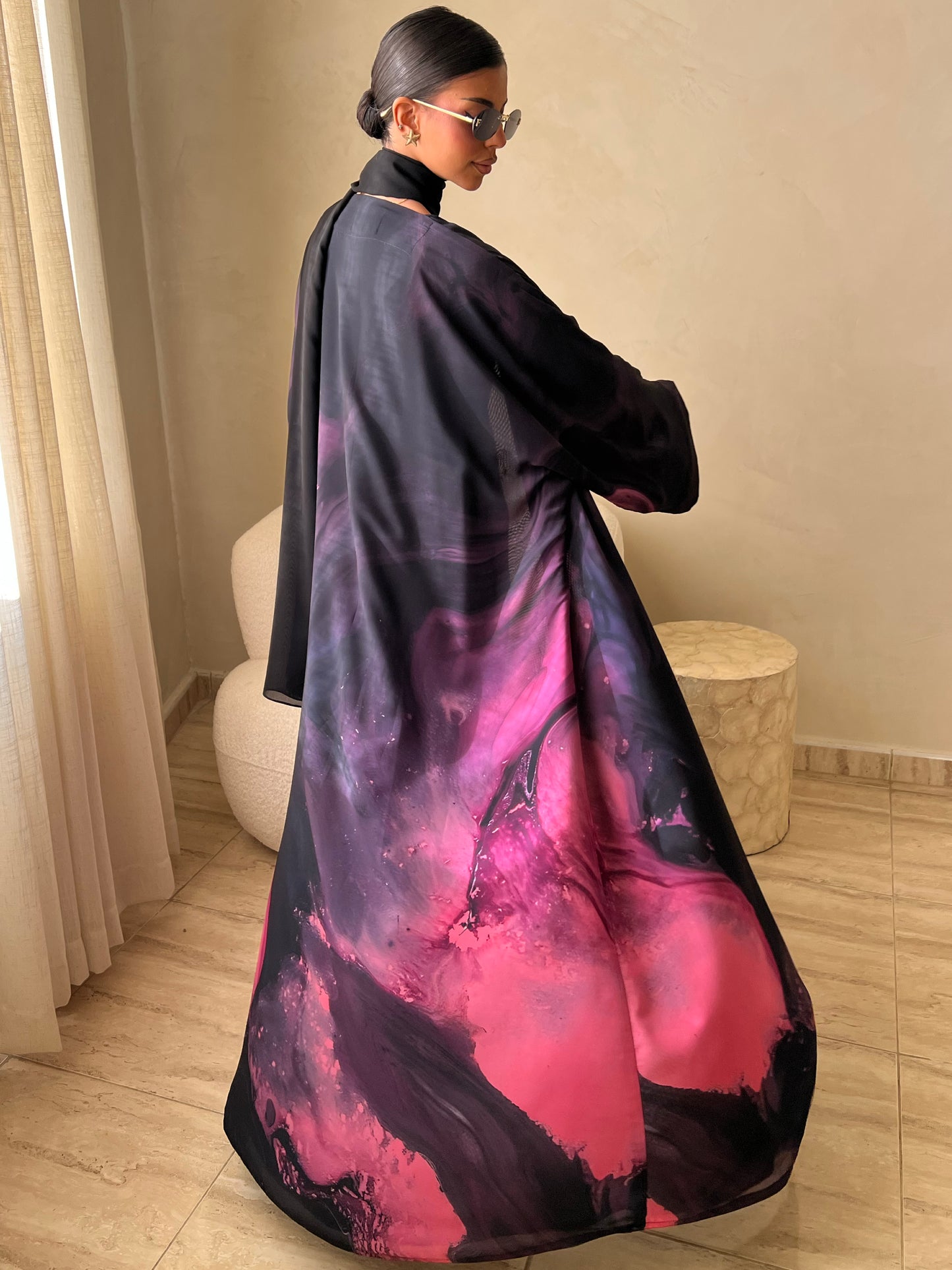 MEI597 - Rose Eclipse Abaya
