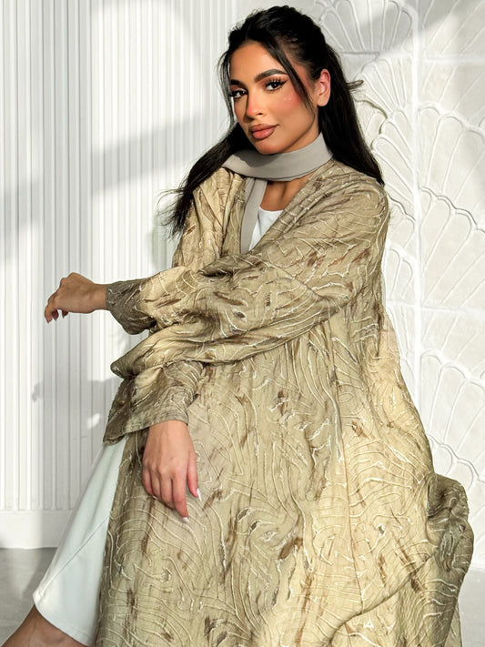 MEI600 - Etherea Abaya in Sahara Taupe