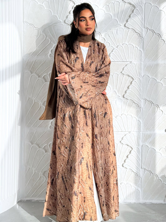 MEI602 - Etherea Abaya in Mocha Stone