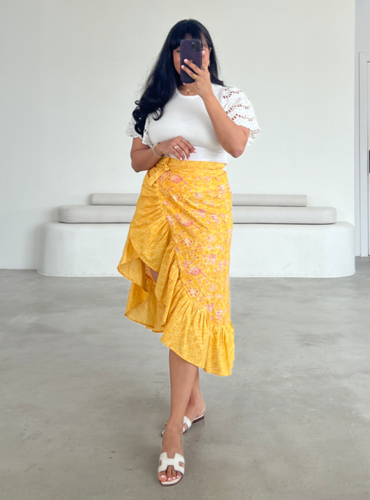 MEI559 - Wrap Ruffles Skirt